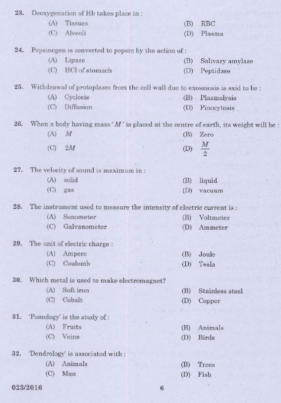 Kerala PSC Administrative Assistant Exam Question 0232016 4