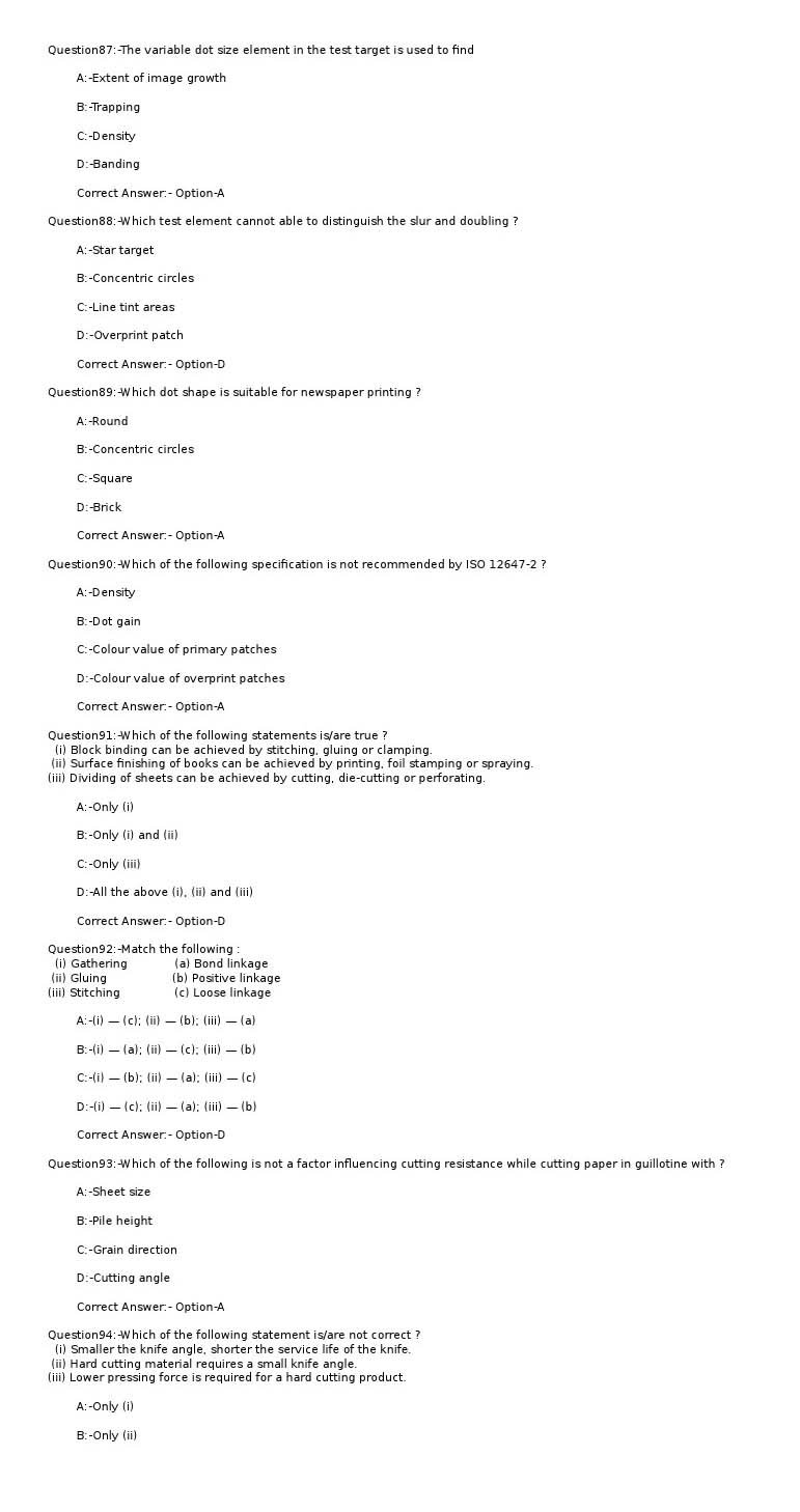 KPSC Computer Grade II Printing Exam 2022 Code 422022OL 12