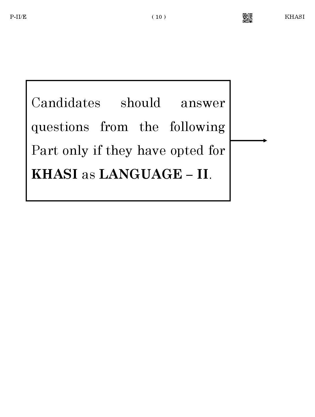 CTET August 2023 Khasi Language Supplement Paper II Part IV and V 10