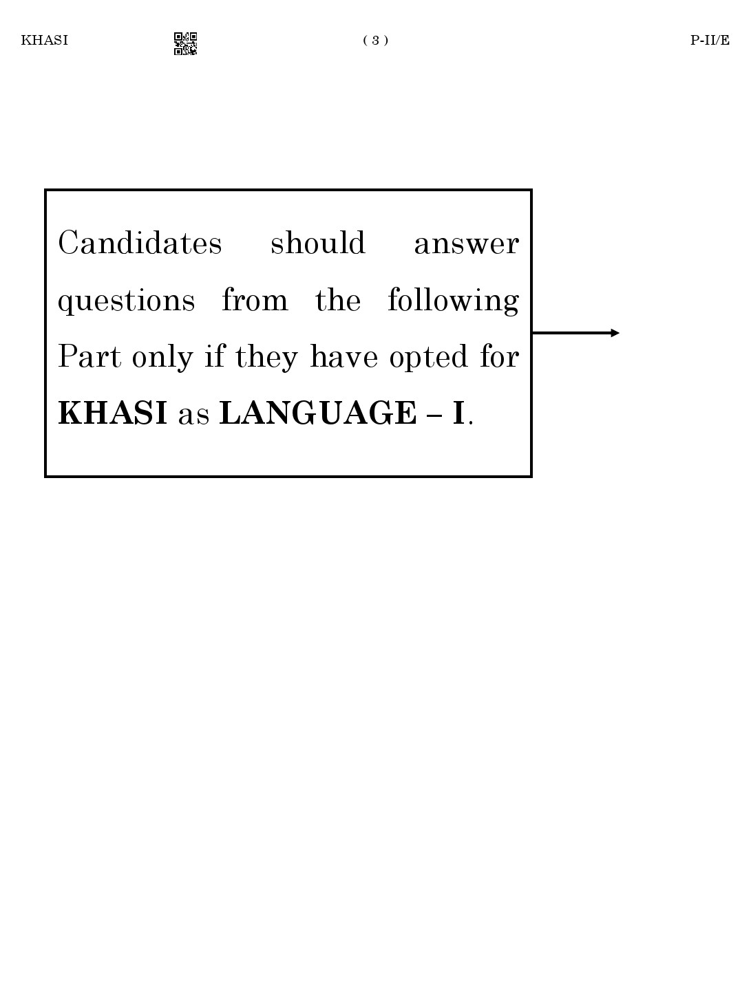 CTET August 2023 Khasi Language Supplement Paper II Part IV and V 3
