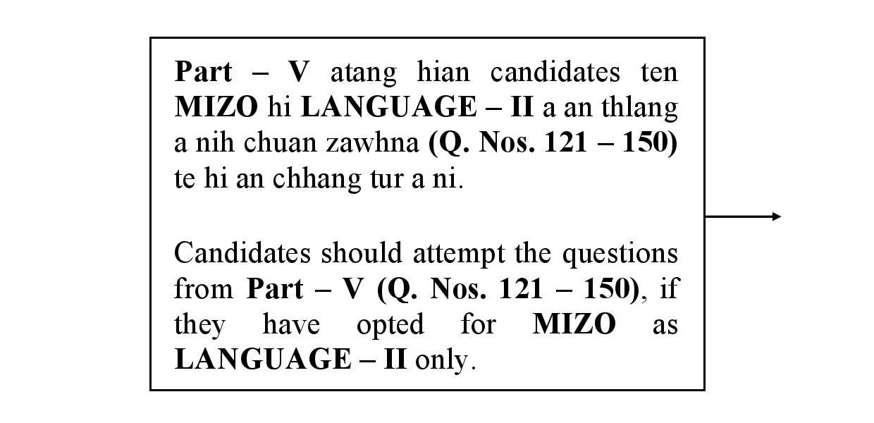 CTET January 2021 Paper 2 Part V Language II Mizo 1