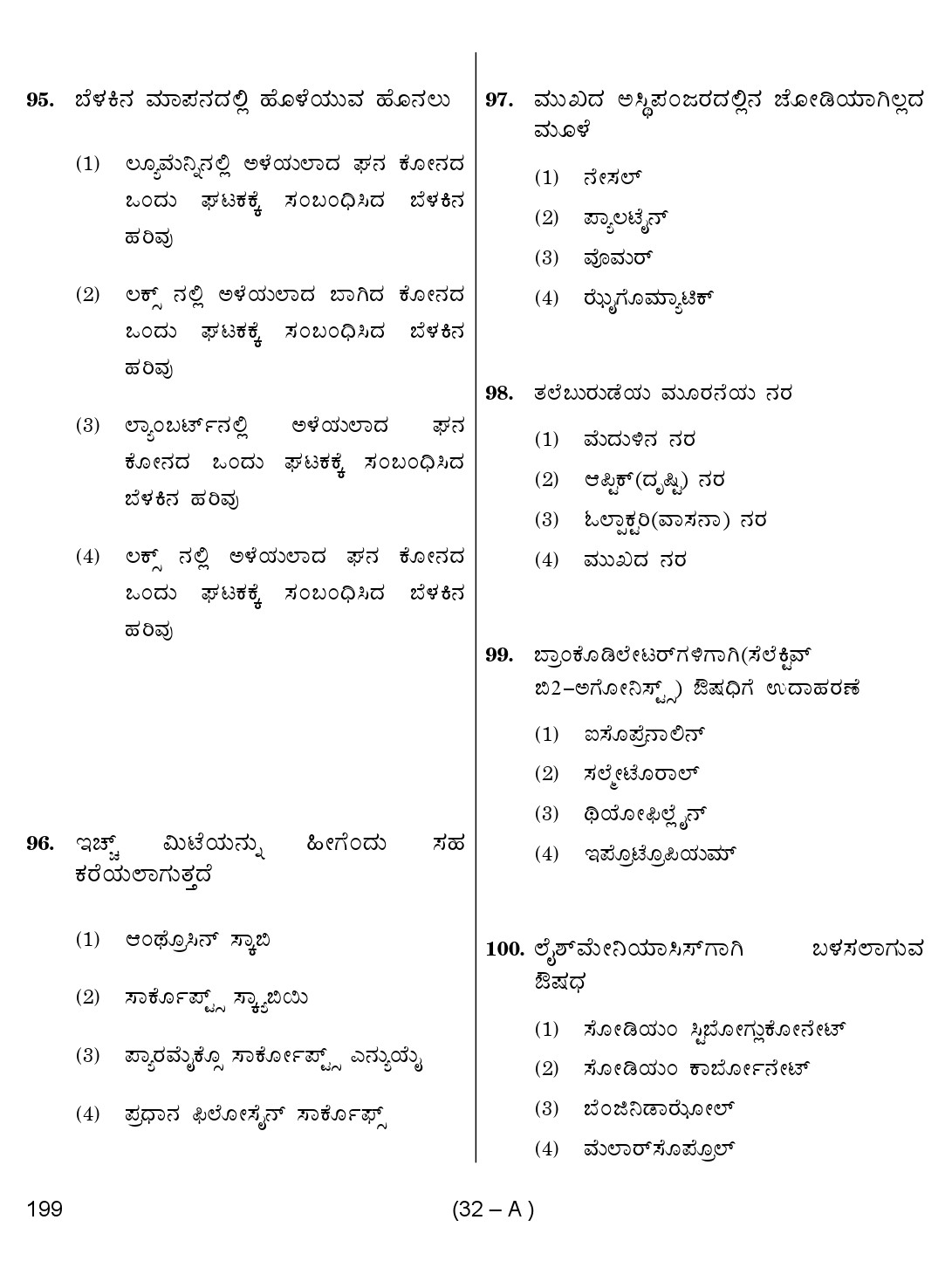 Karnataka PSC Junior Health Inspector Exam Sample Question Paper 32