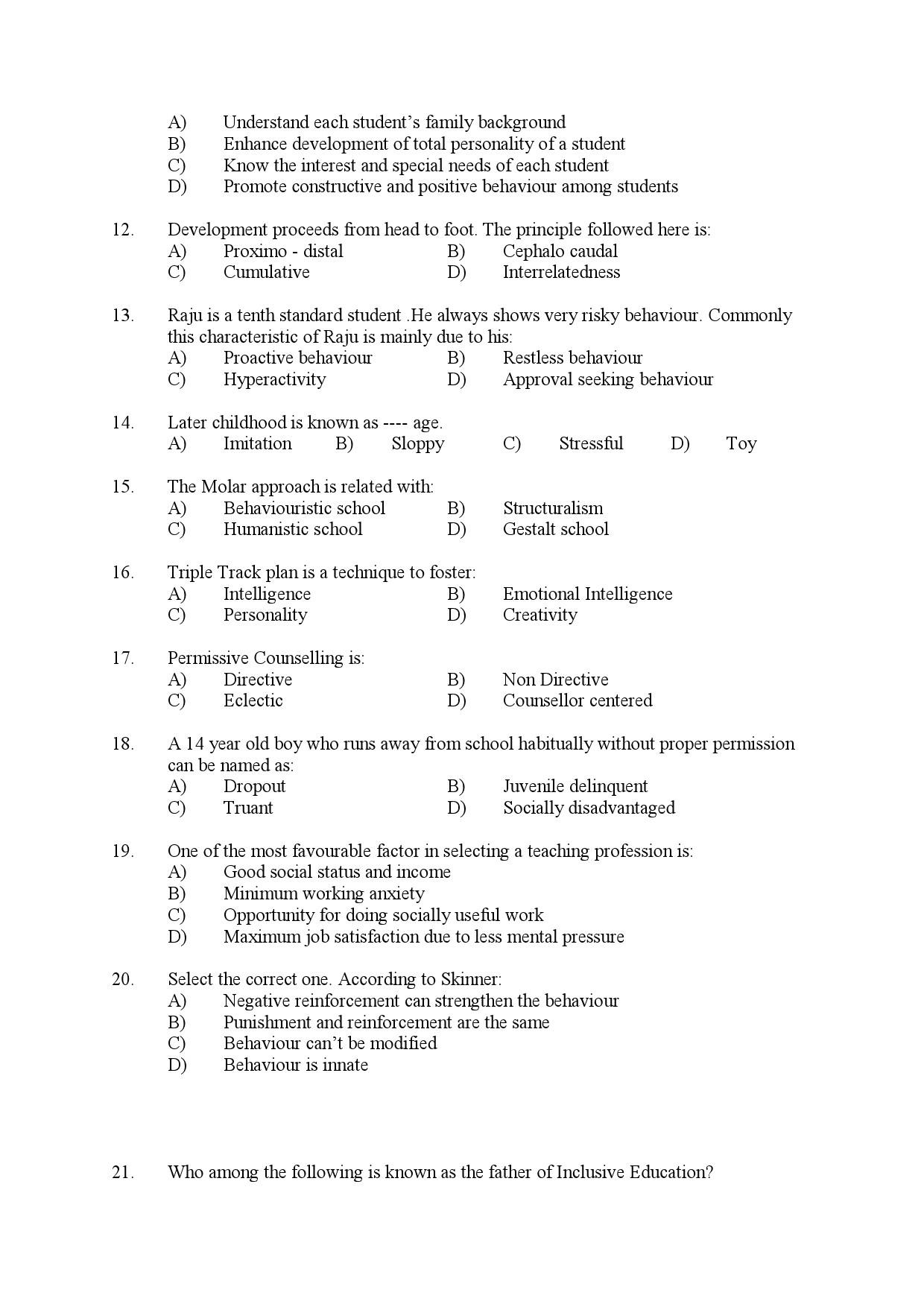 Kerala SET General Knowledge Exam Question Paper July 2022 2