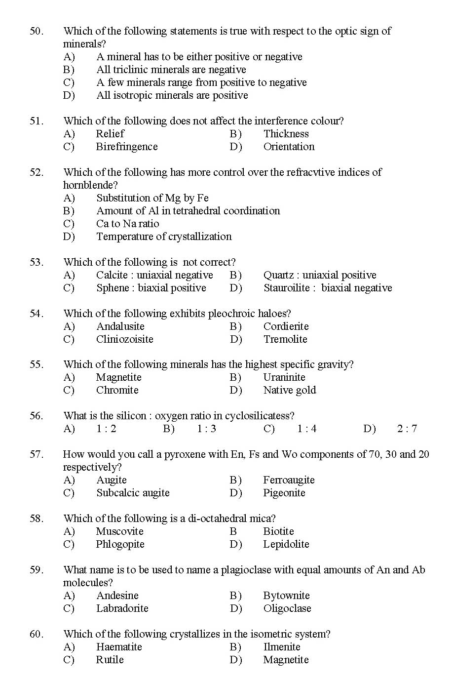 Kerala SET Geography Exam 2011 Question Code 91111 5