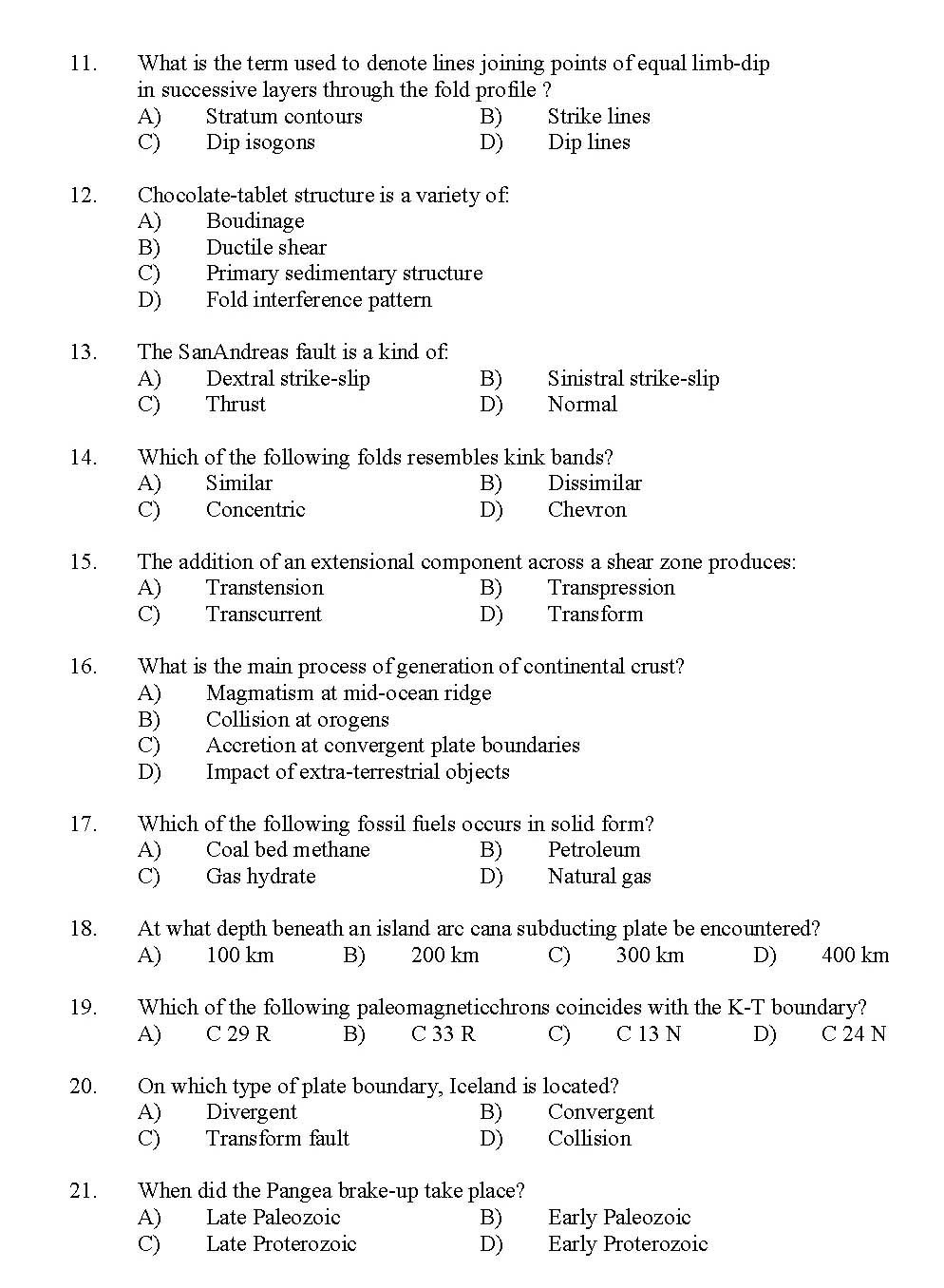 Kerala SET Geography Exam 2013 Question Code 13611 2