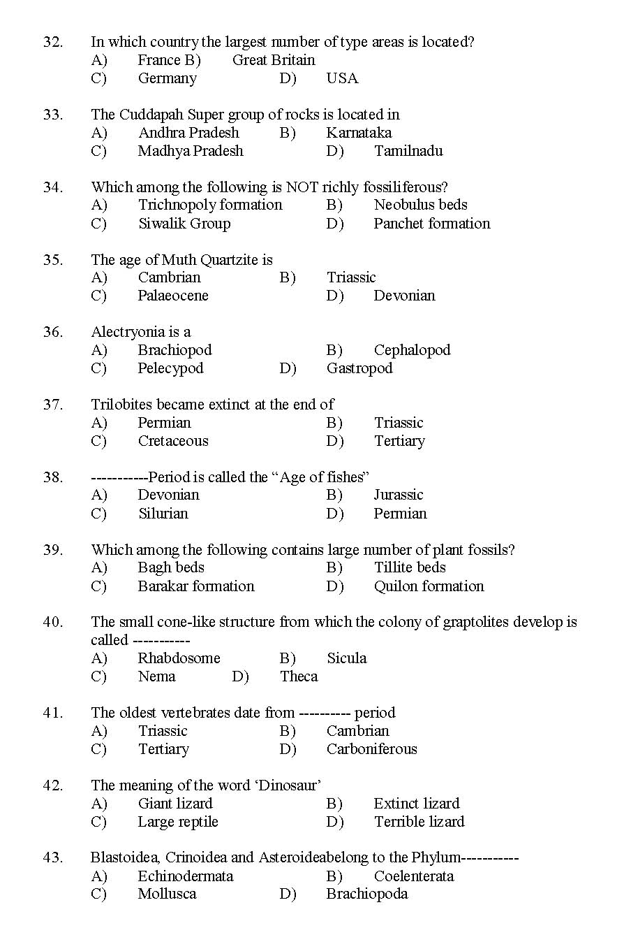 Kerala SET Geography Exam 2014 Question Code 14211 4