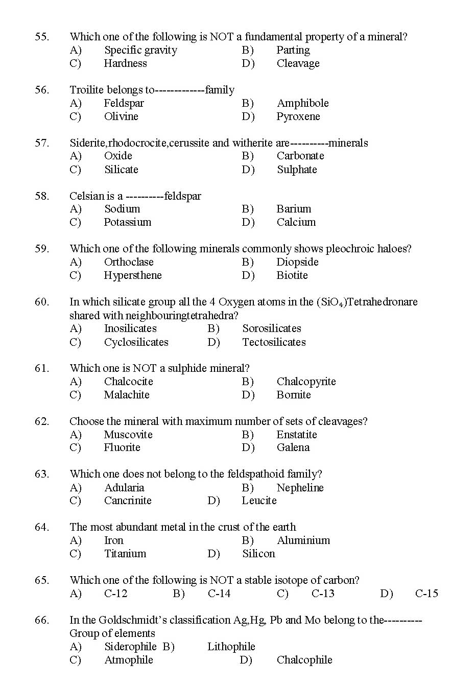 Kerala SET Geography Exam 2014 Question Code 14211 6