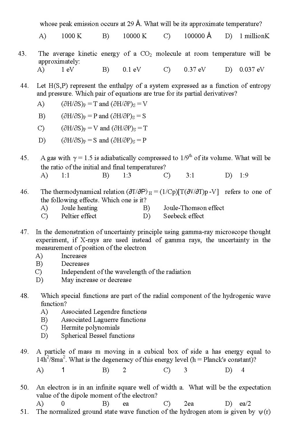 Kerala SET Physics Exam 2012 Question Code 12924 7