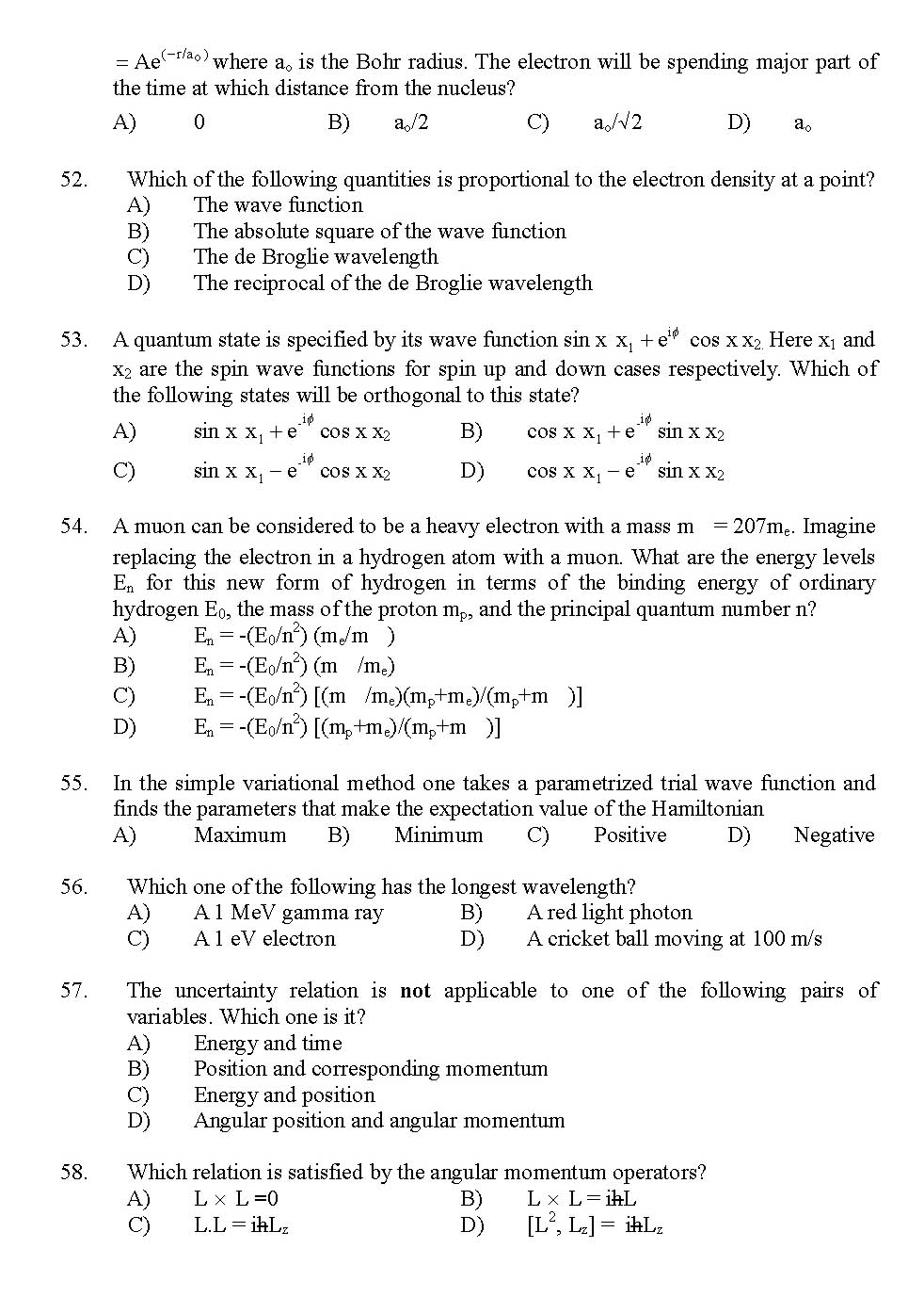 Kerala SET Physics Exam 2012 Question Code 12924 8