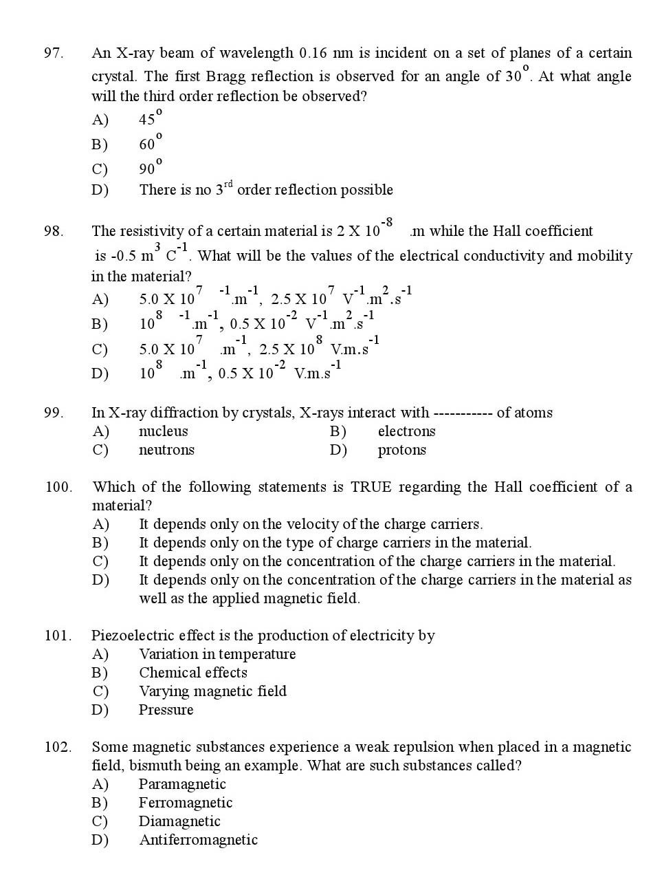 Kerala SET Physics Exam 2013 Question Code 13624 15