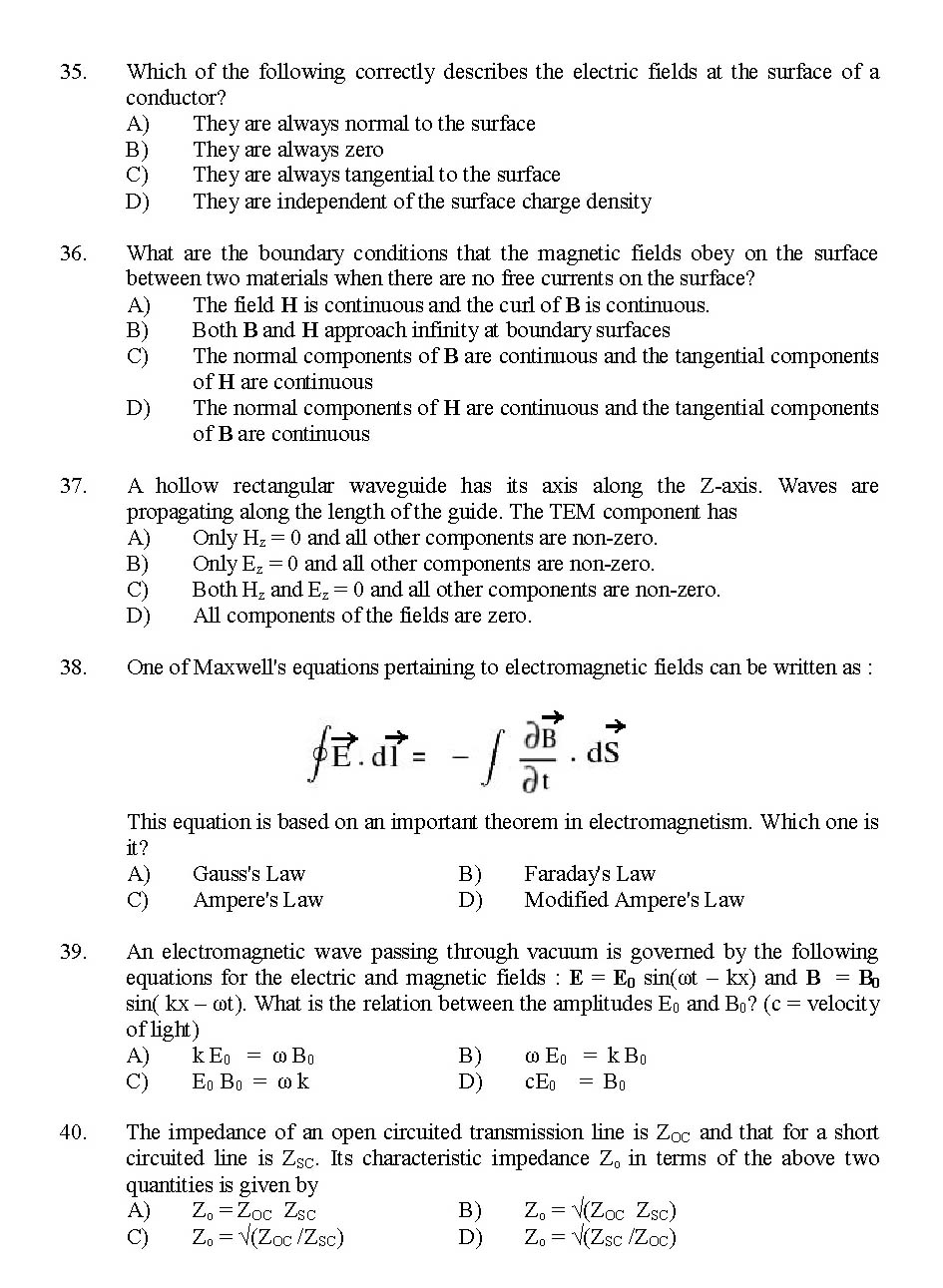 Kerala SET Physics Exam 2014 Question Code 14224 6
