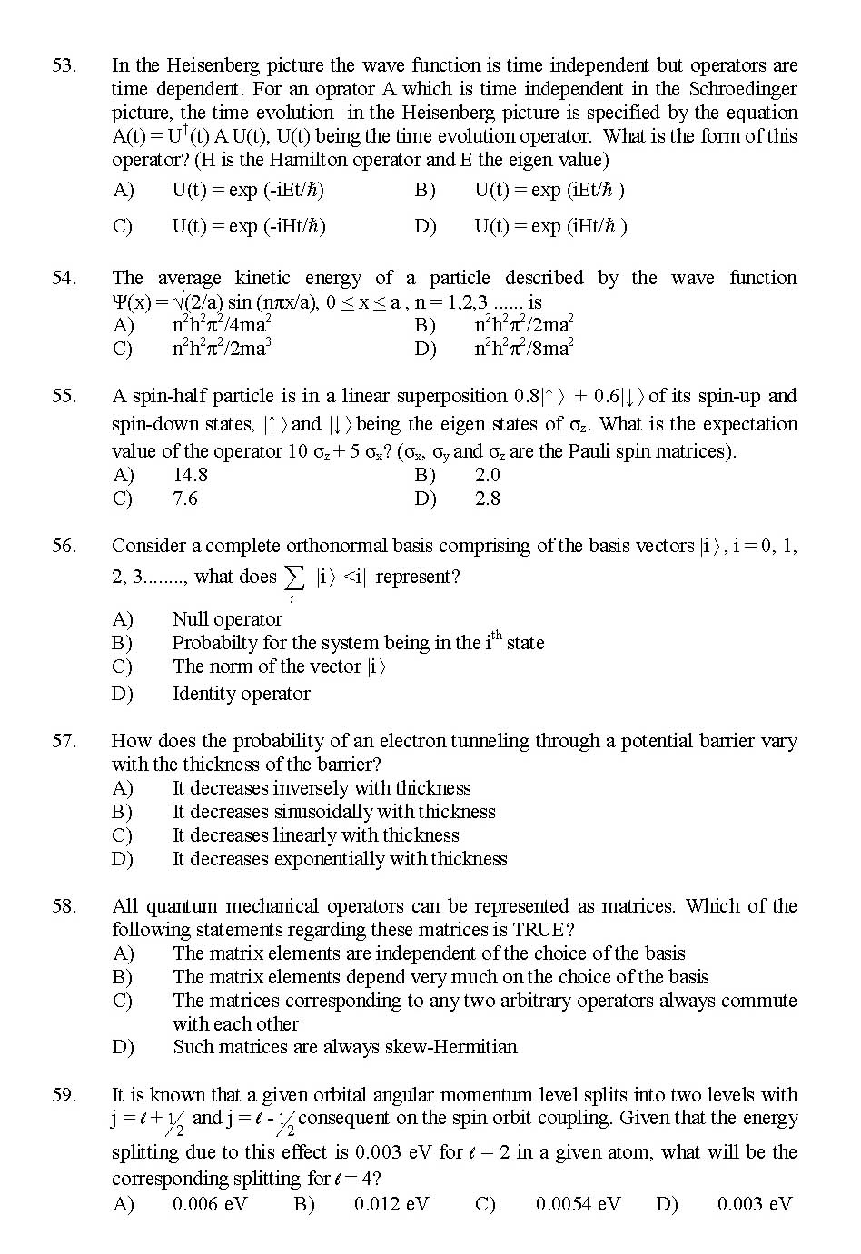 Kerala SET Physics Exam 2014 Question Code 14224 9
