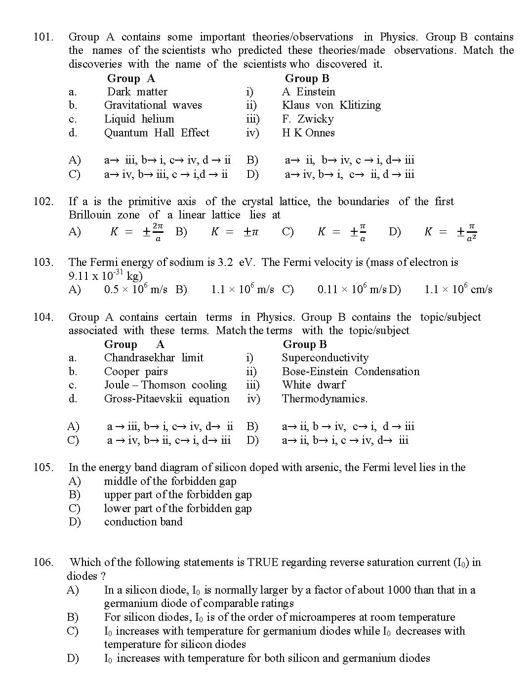 Kerala SET Physics Exam 2017 Question Code 17224 A 16
