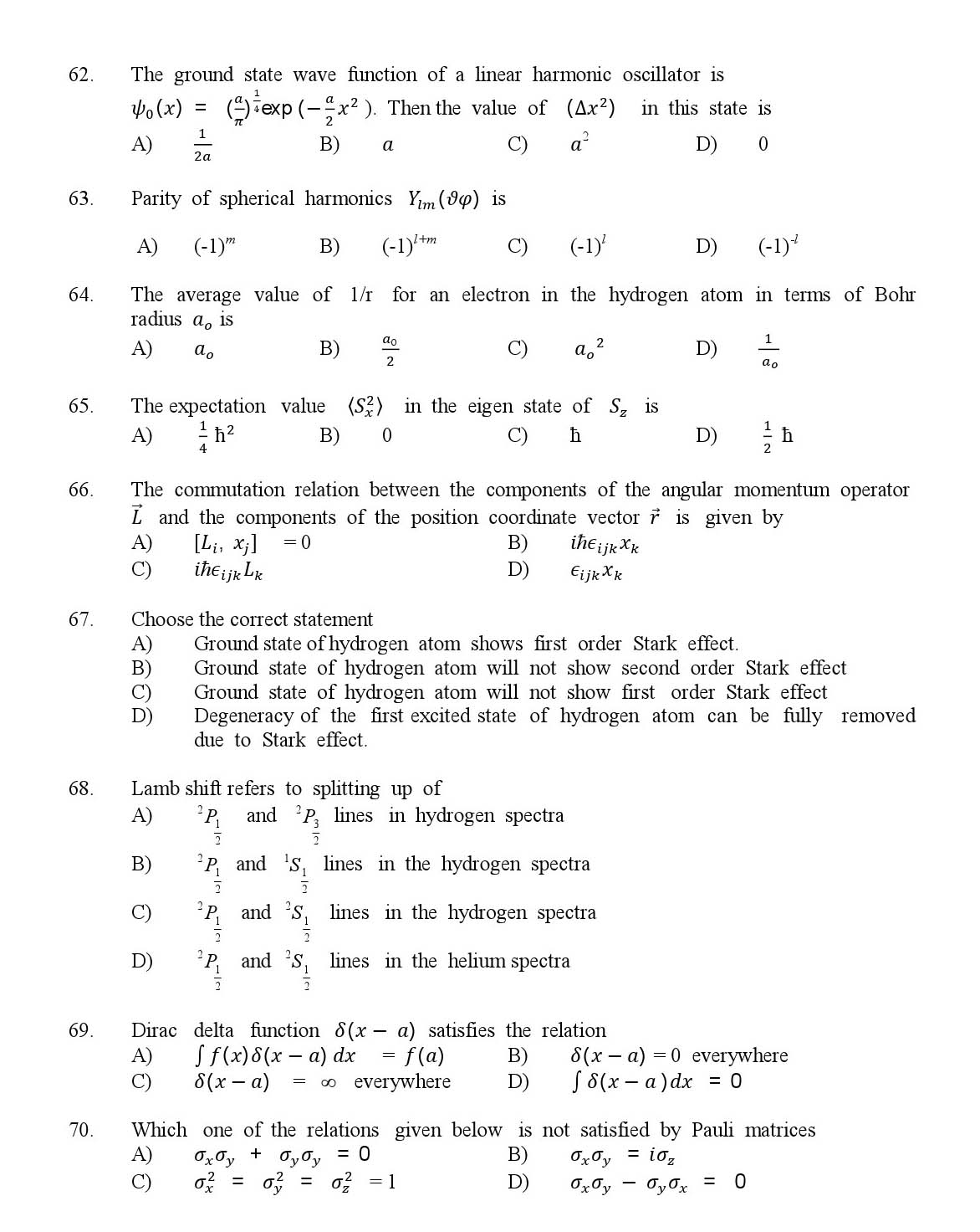 Kerala SET Physics Exam 2017 Question Code 17824 A 8
