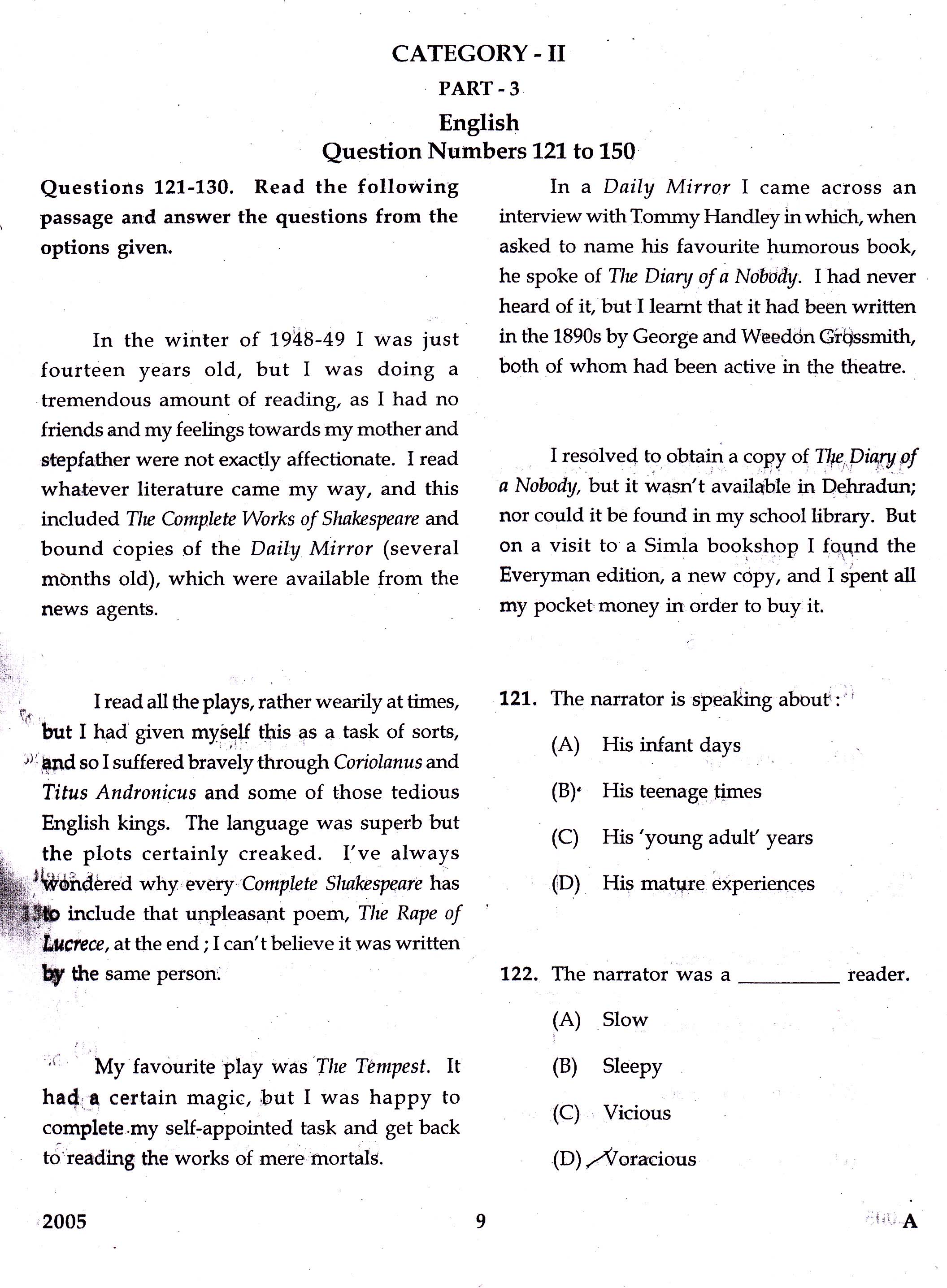KTET Category II Part 3 English Question Paper with Answers December 2017 1