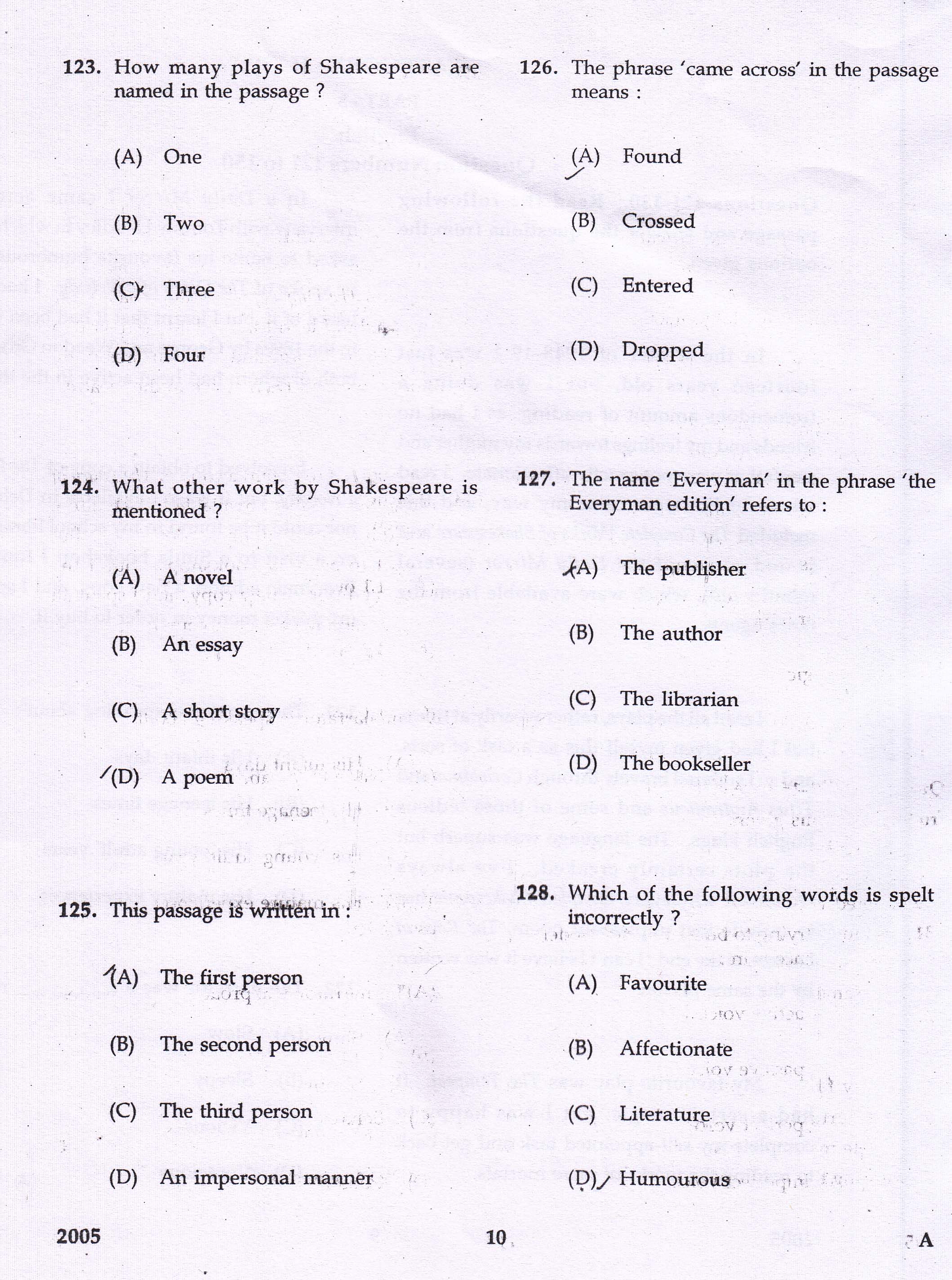KTET Category II Part 3 English Question Paper with Answers December 2017 2