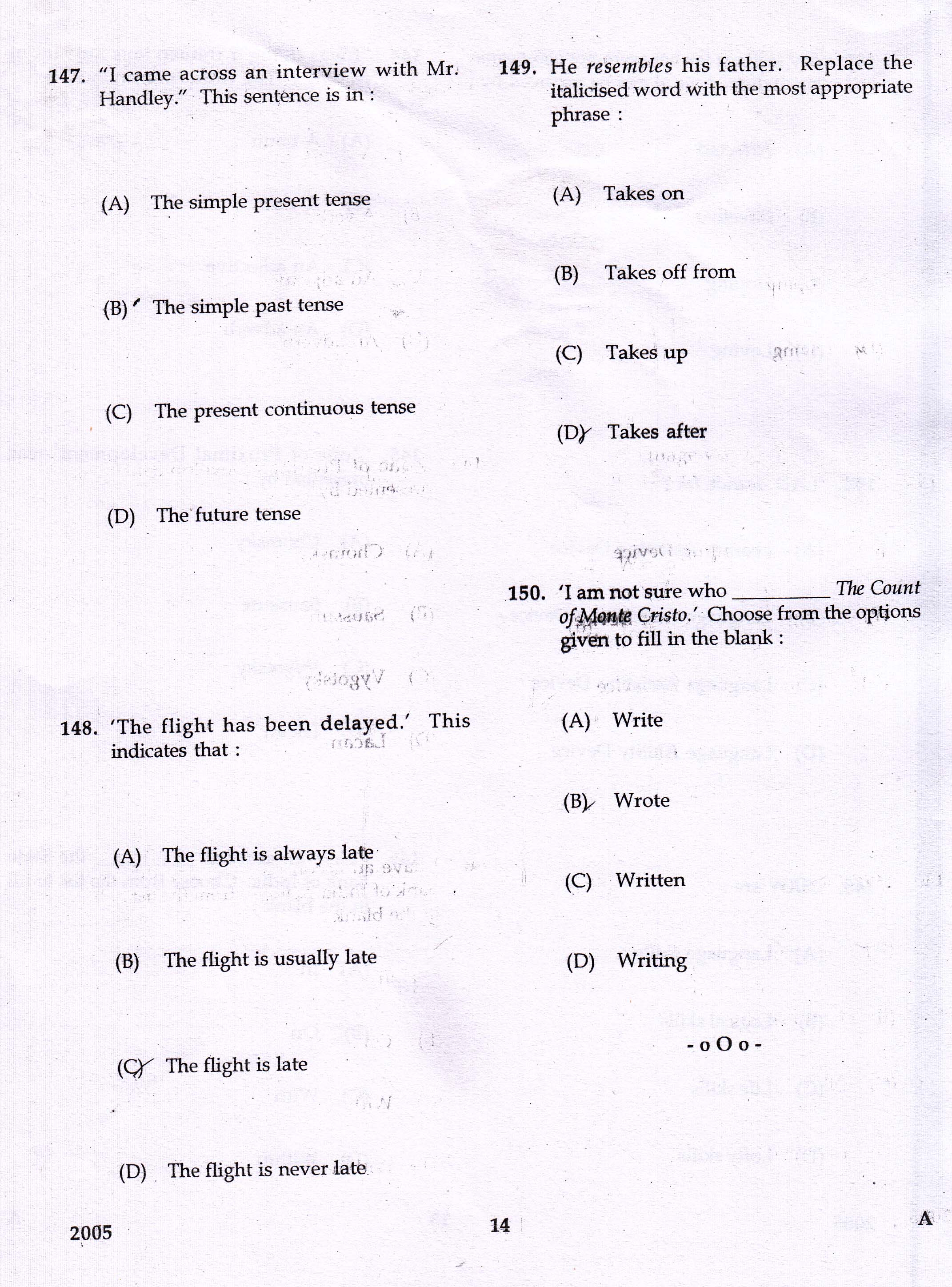 KTET Category II Part 3 English Question Paper with Answers December 2017 6