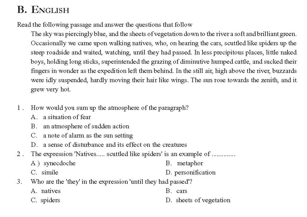 KTET Category III Paper III English Question Paper with Answers 2012 1