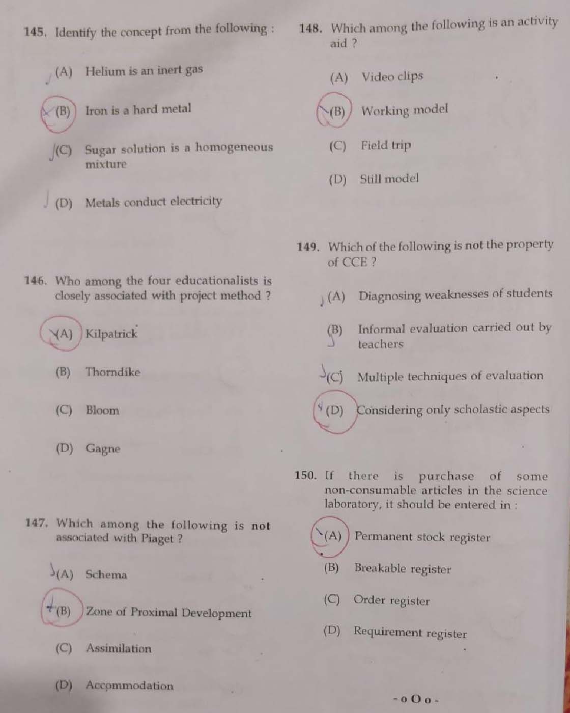 KTET Category III Part 3 Physical Science February 2019 12