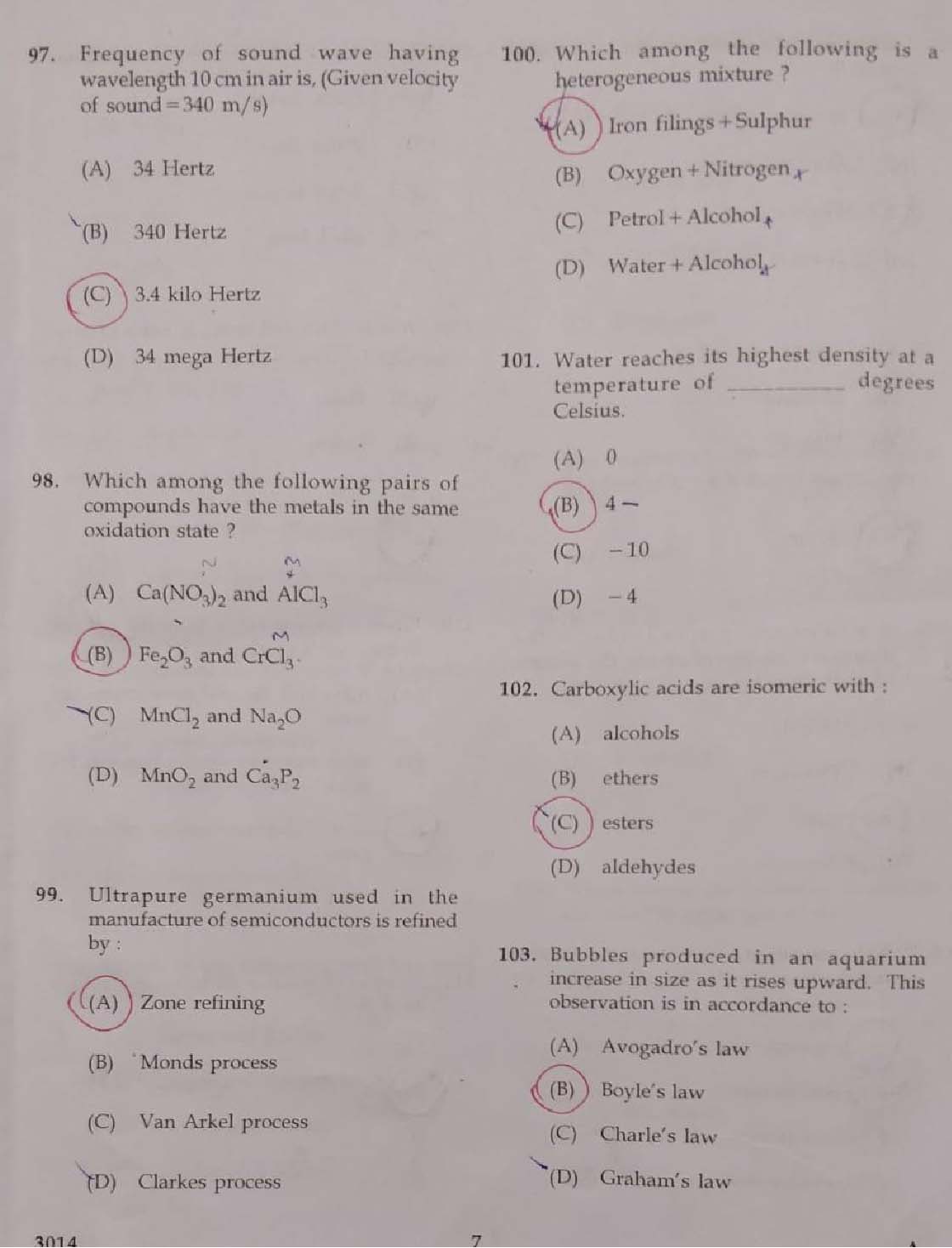 KTET Category III Part 3 Physical Science February 2019 5