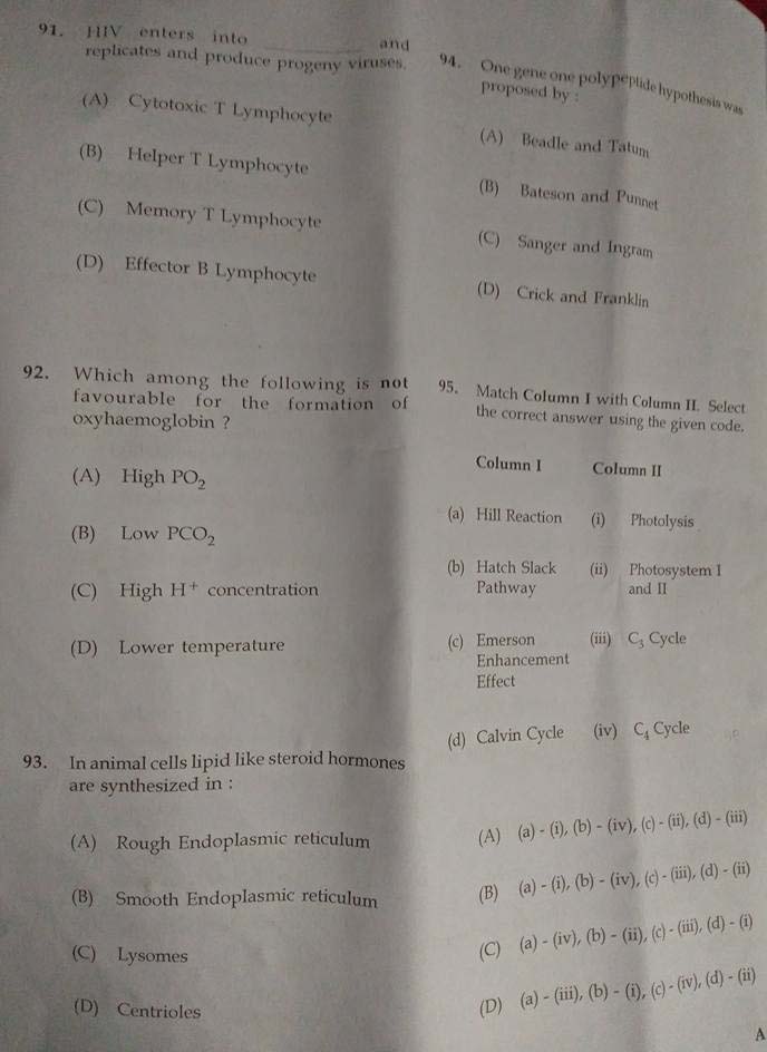KTET Natural Science Category III Part 3 Exam 2019 Code 3015 4