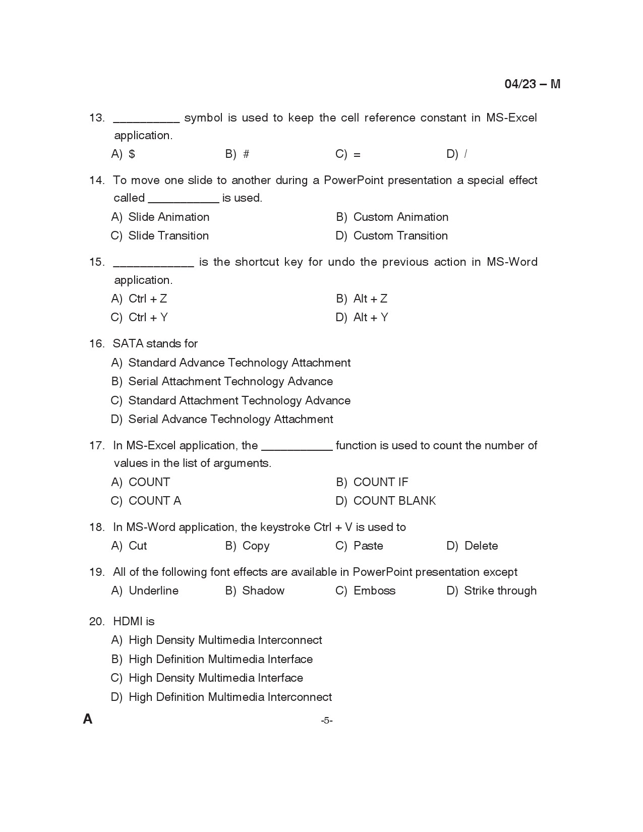 KPSC LD Typist Malayalam Exam 2023 Code 0042023 4