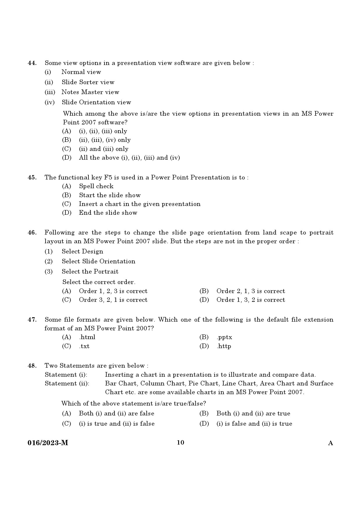 KPSC LD Typist Malayalam Exam 2023 Code 0162023 8
