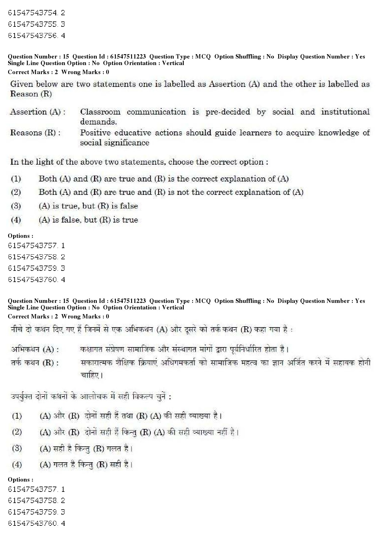 UGC NET Exam Question Paper With Answers Keys Of Visual Arts Paper Held