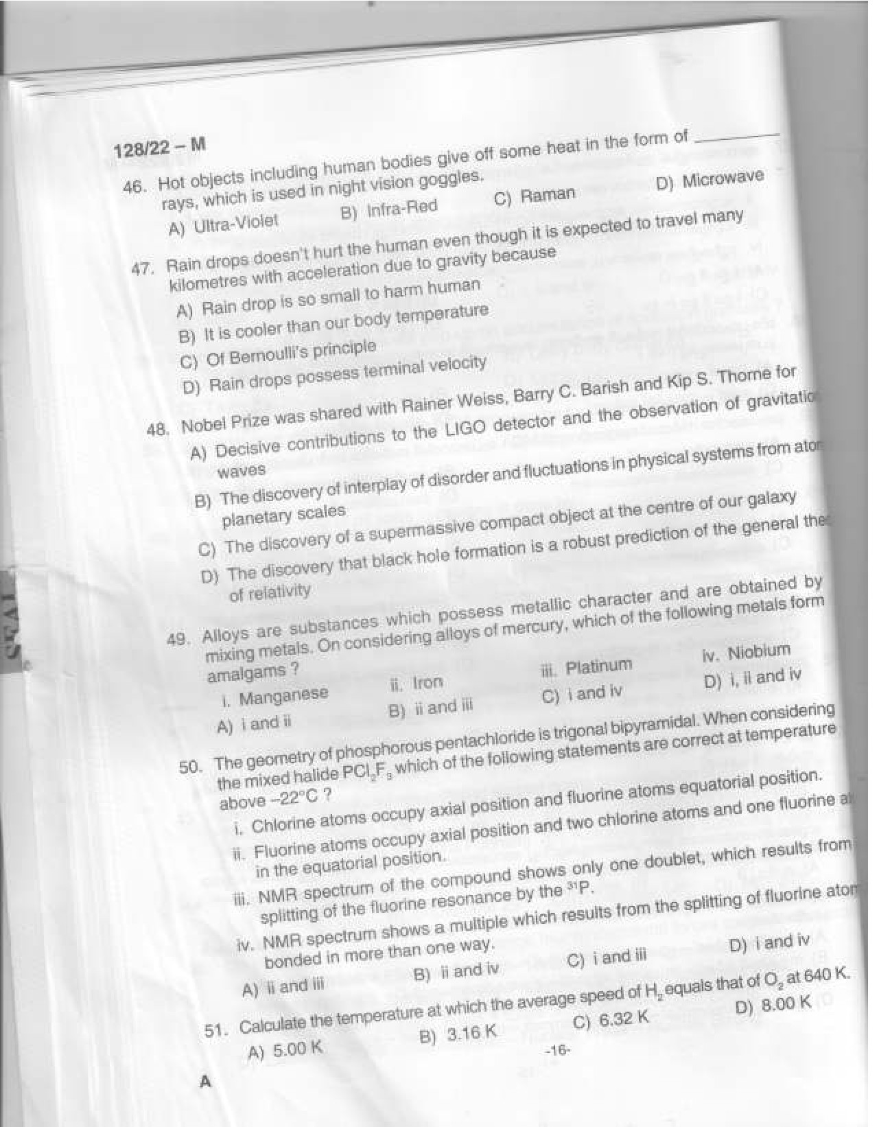 KPSC Sales Assistant Malayalam Degree Level Main Exam 2022 Code 1282022 M 17