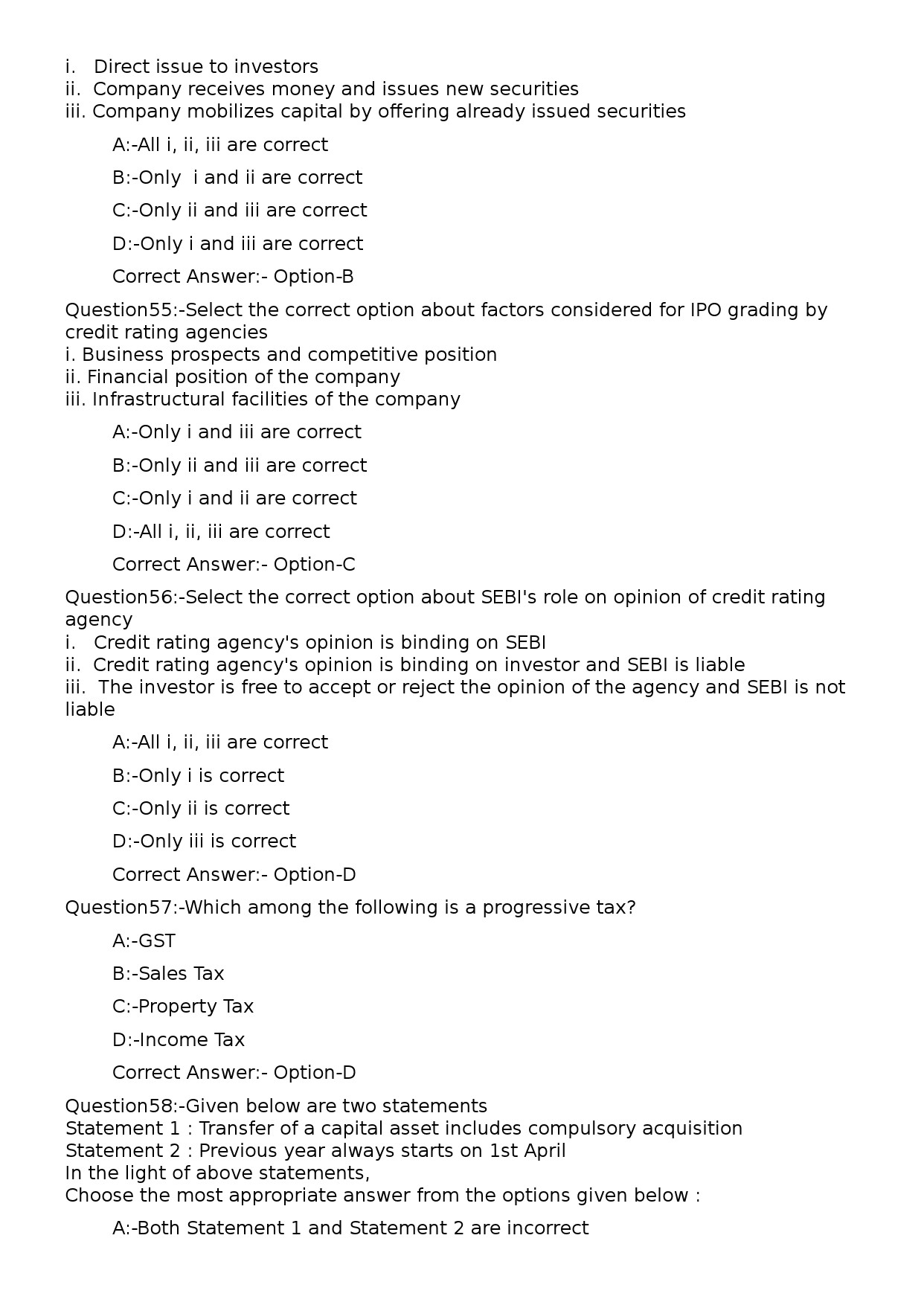 Deputy Manager Finance Accounts and Secretarial Exam 122024OL 12