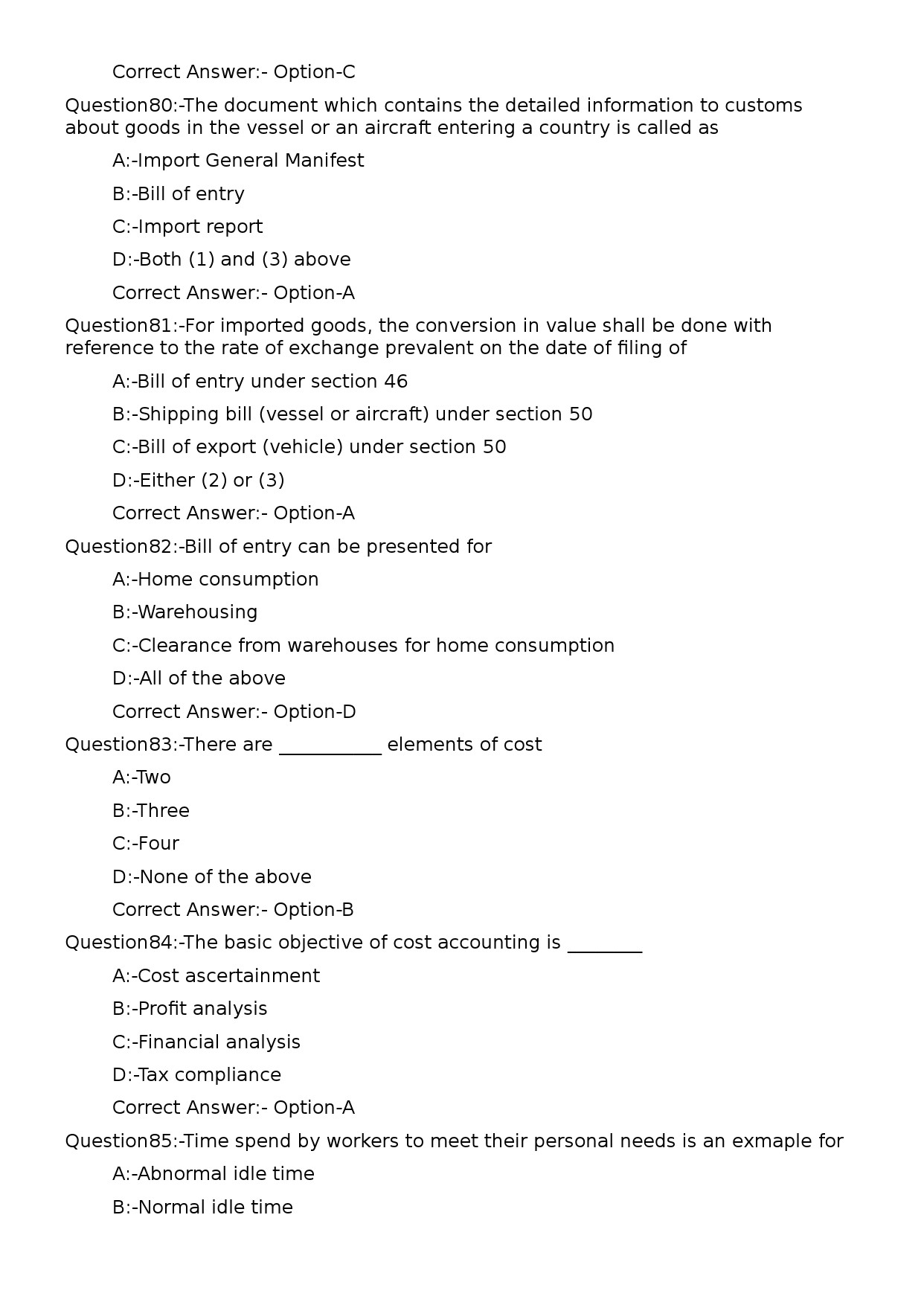 Deputy Manager Finance Accounts and Secretarial Exam 122024OL 17