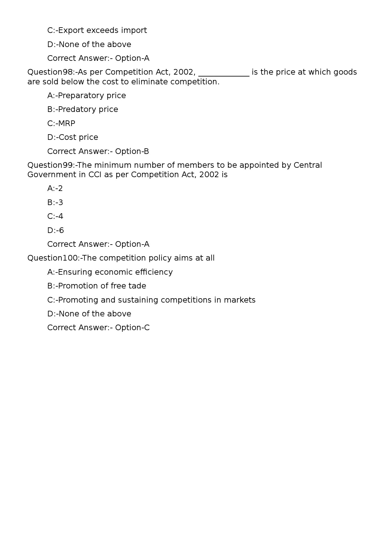 Deputy Manager Finance Accounts and Secretarial Exam 122024OL 20