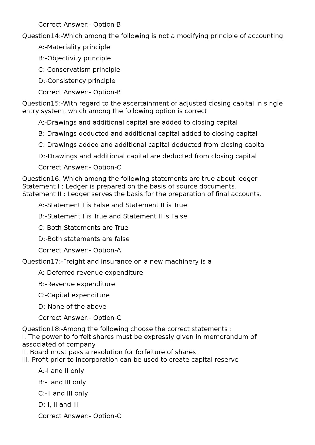 Deputy Manager Finance Accounts and Secretarial Exam 122024OL 4