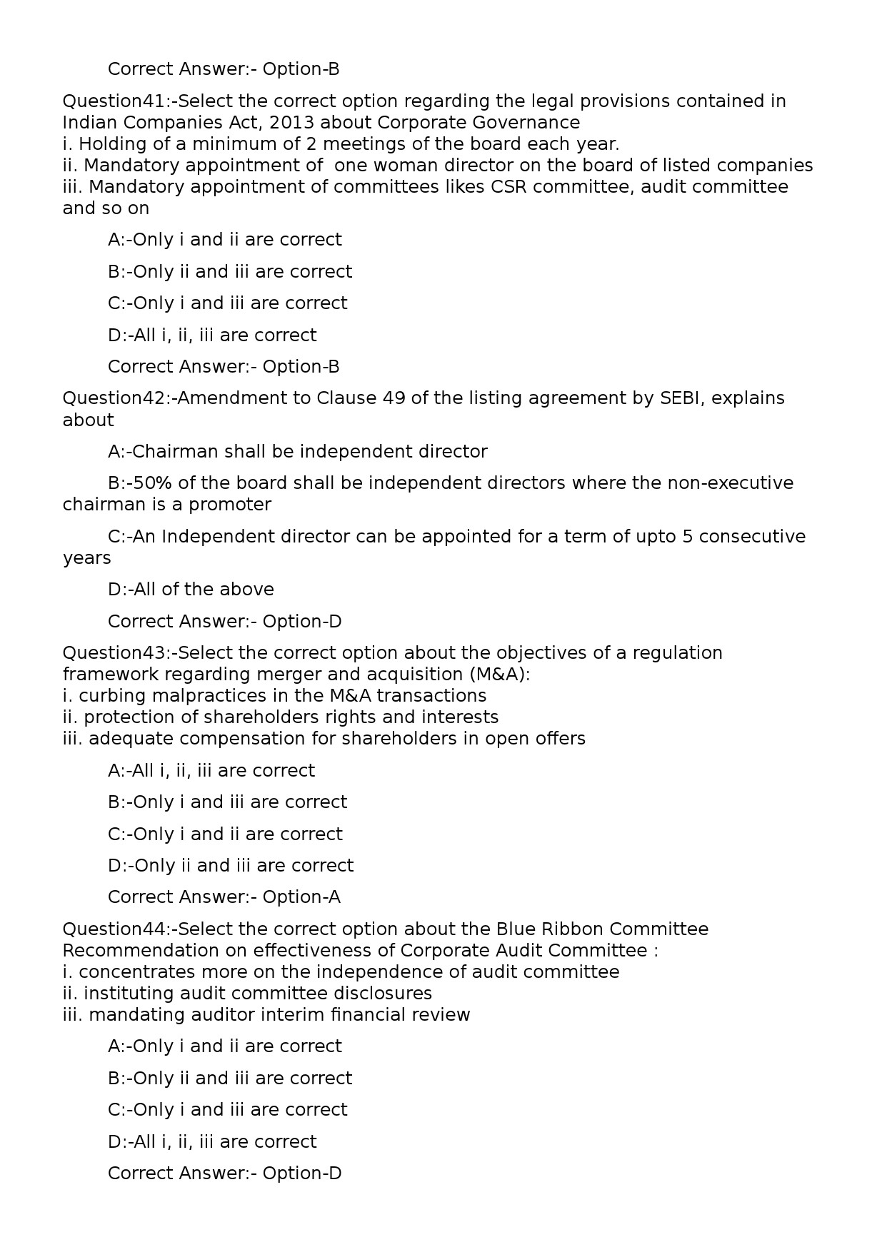 Deputy Manager Finance Accounts and Secretarial Exam 122024OL 9