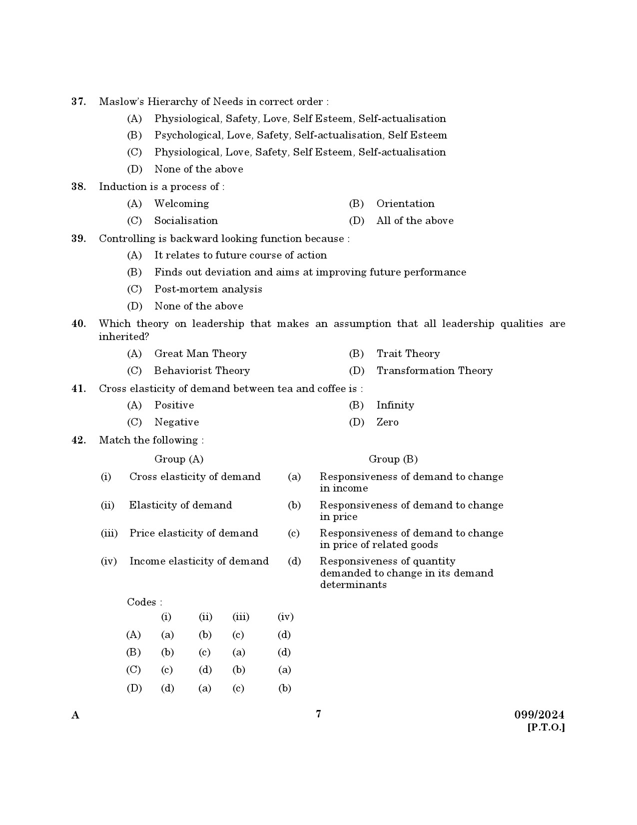 KPSC Accountant Grade III Exam 2024 Code 0992024 5