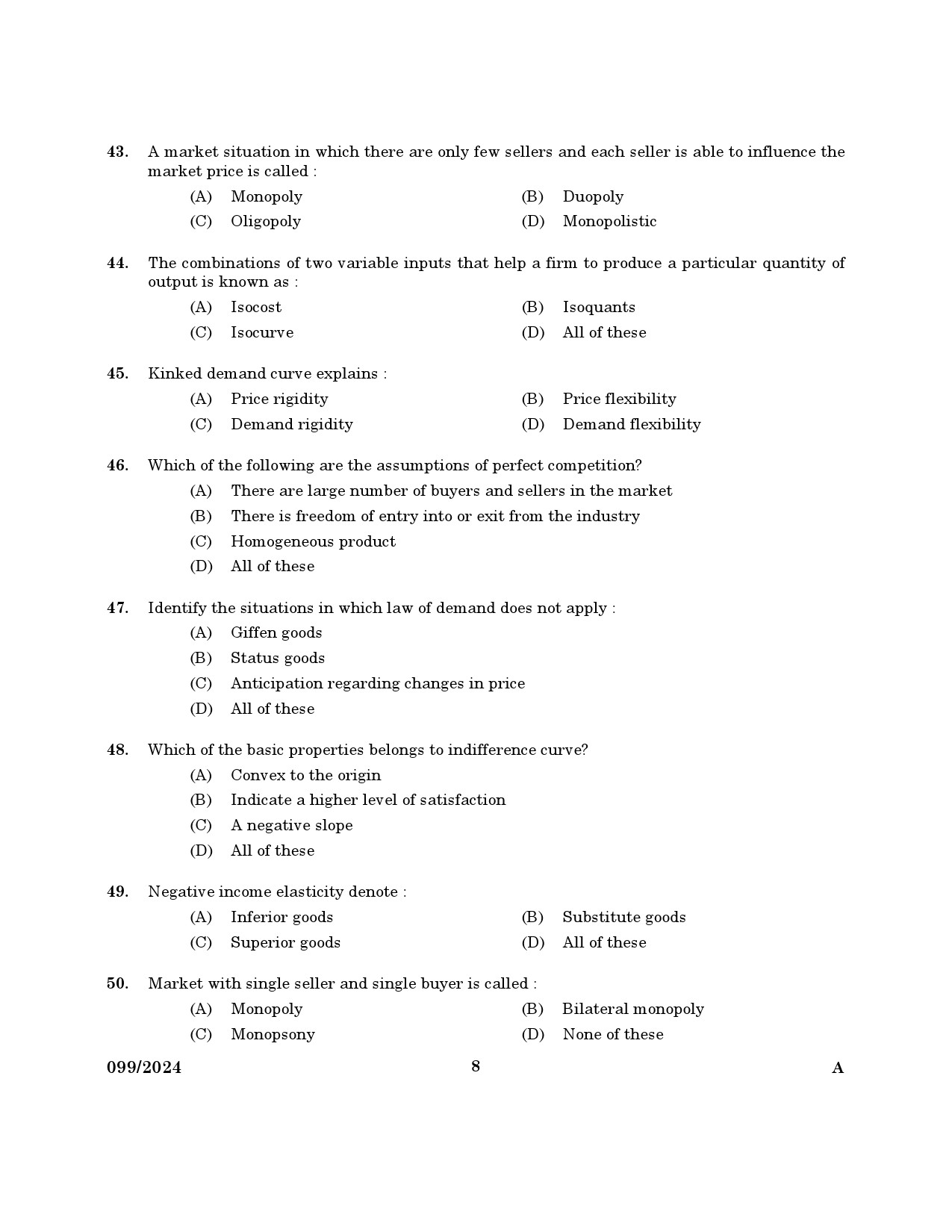 KPSC Accountant Grade III Exam 2024 Code 0992024 6