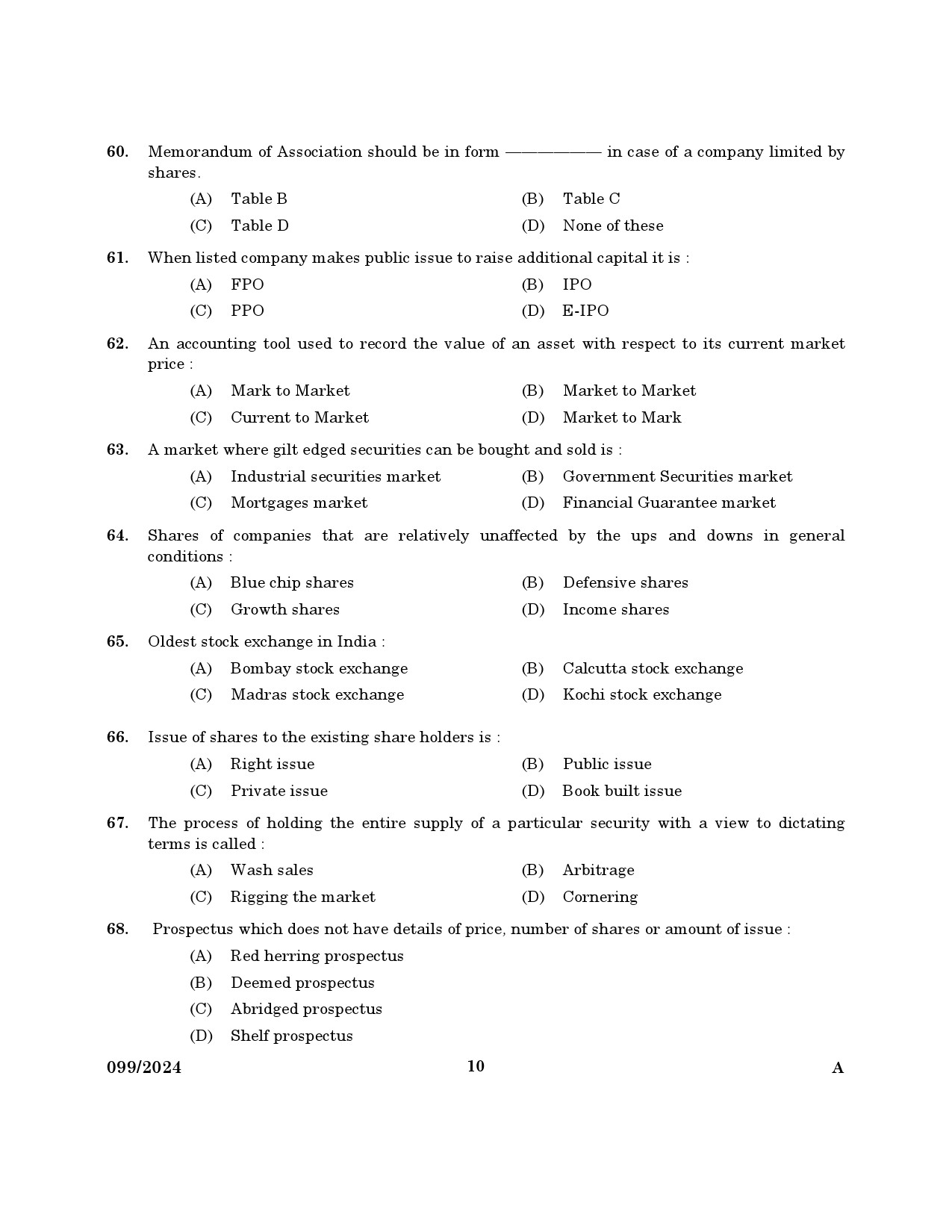 KPSC Accountant Grade III Exam 2024 Code 0992024 8