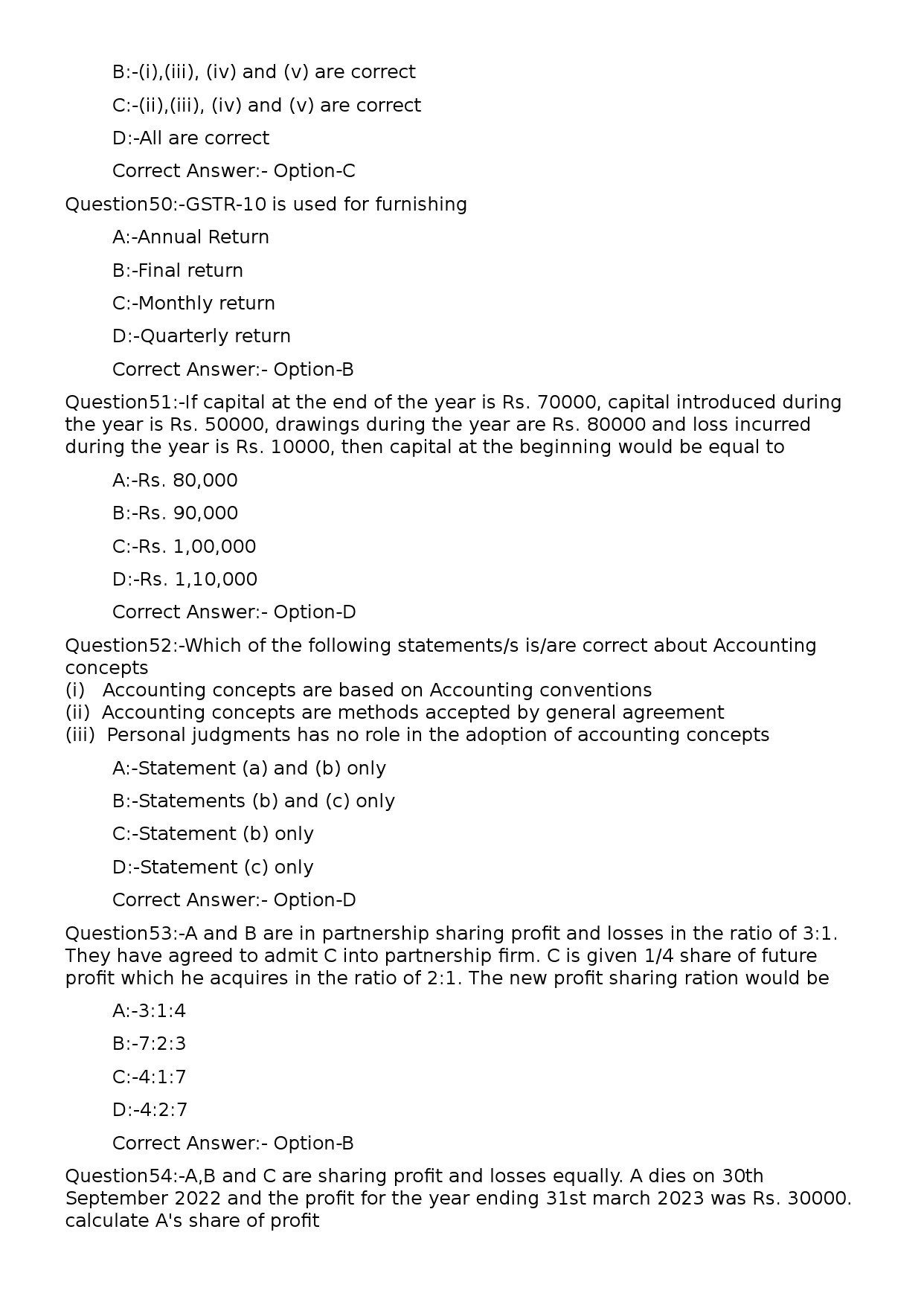 KPSC Assistant Accounts Officer Exam 2023 Code 1162023OL 13