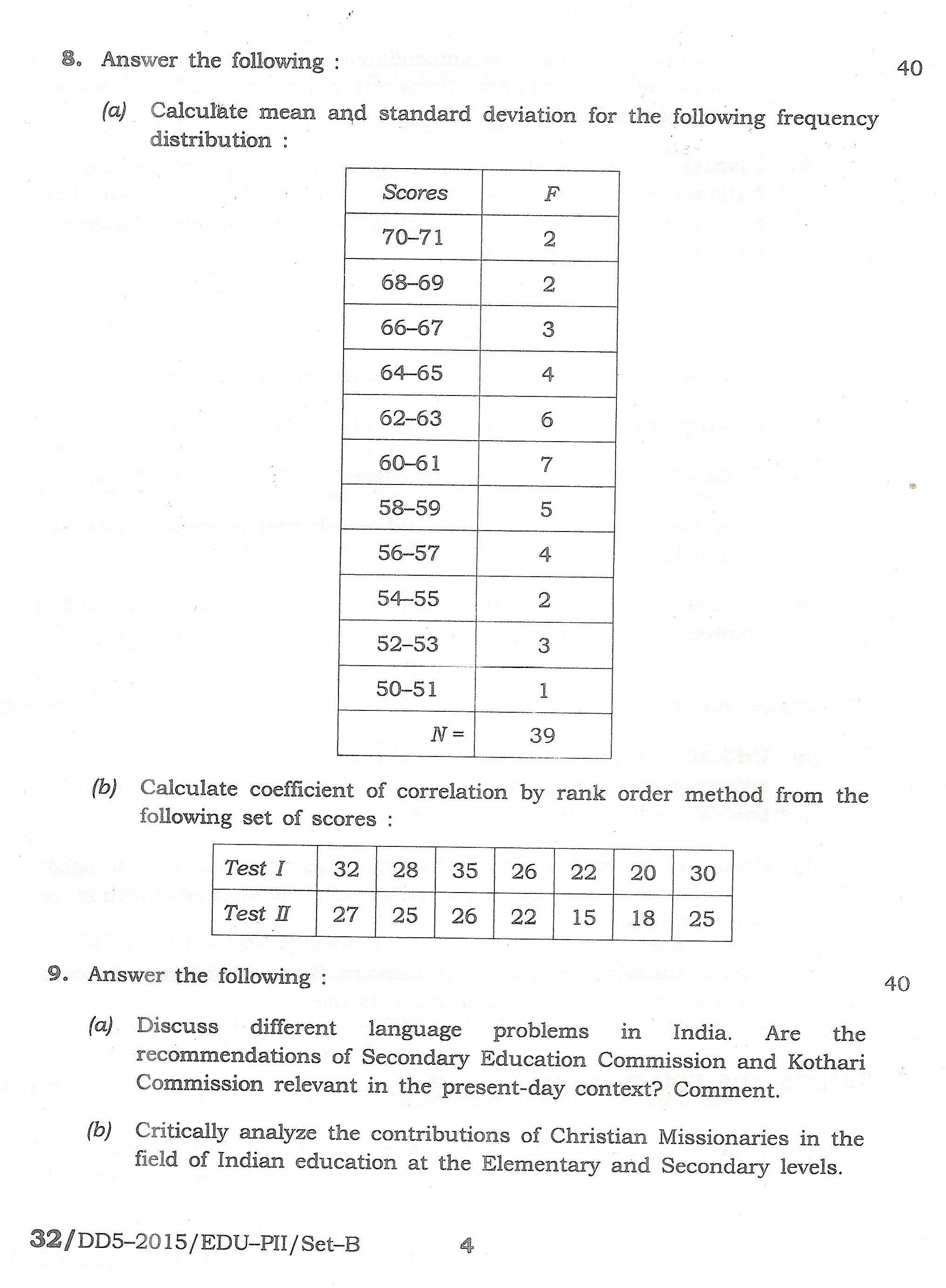 APPSC Combined Competitive Main Exam 2015 Education Paper II 4
