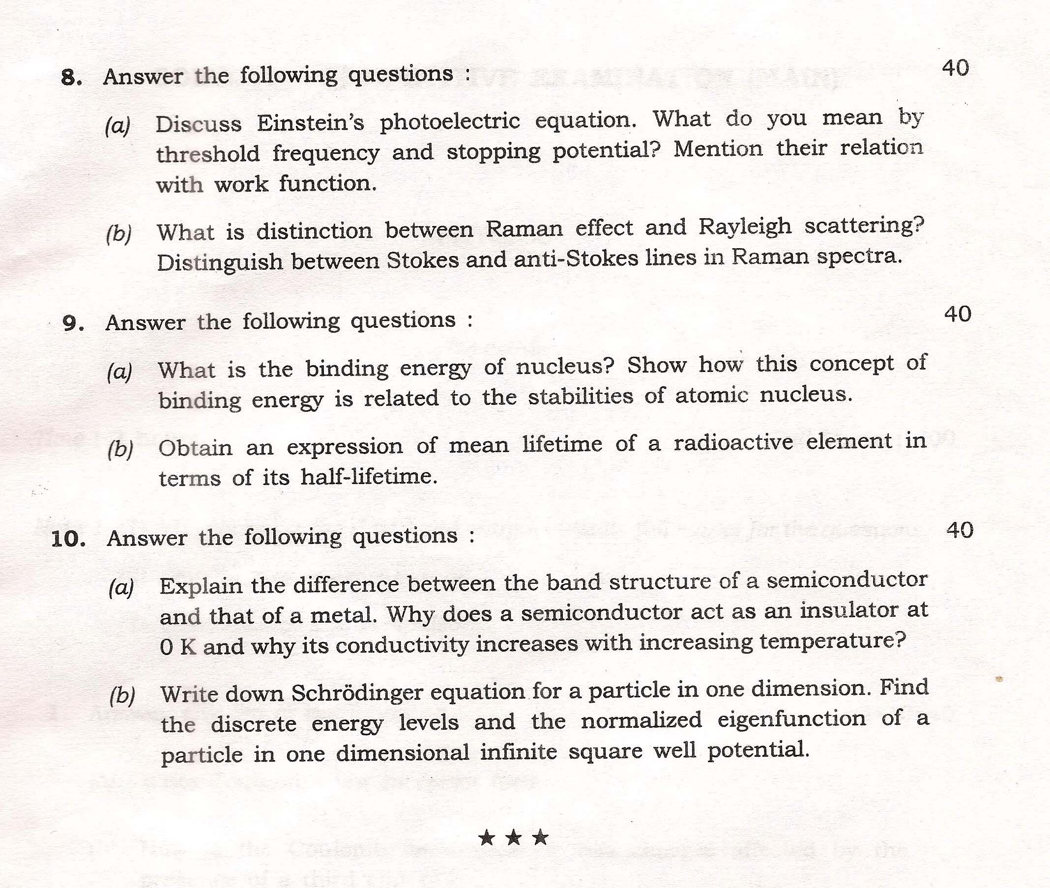 APPSC Combined Competitive Main Exam 2015 Physics Paper II 5