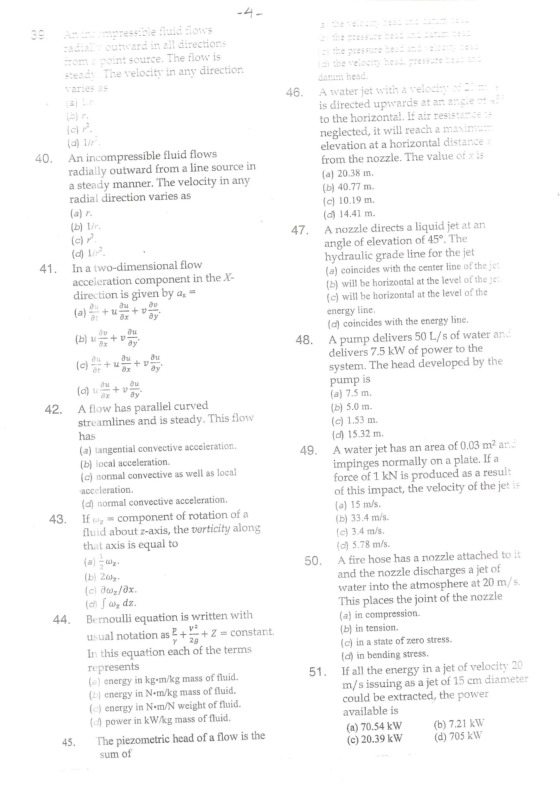 APPSC Combined Competitive Prelims Exam 2013 Civil Engineering 5