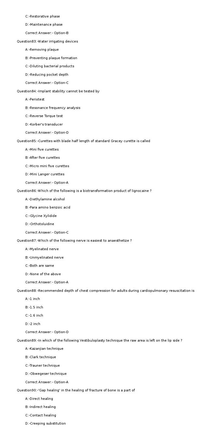 KPSC Assistant Dental Surgeon Exam 2021 Code 142021OL 11