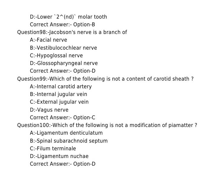 KPSC Assistant Professor Anatomy Exam Question Paper 2019 11