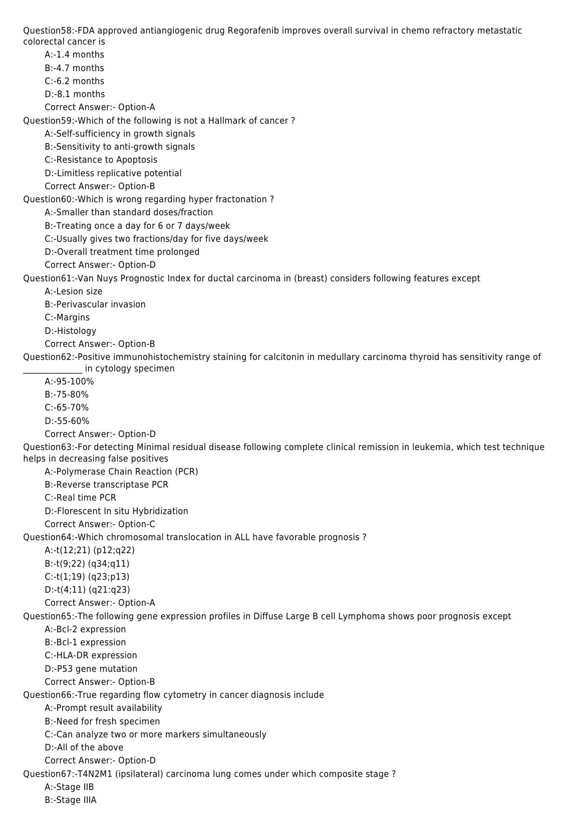 KPSC Assistant Professor Radiotherapy Exam 2018 Code 622018OL 7