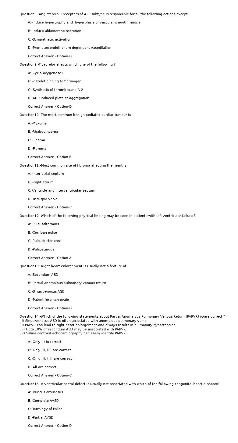 KPSC Assistant Professor in Cardiology Exam 2021 Code 22021OL 2