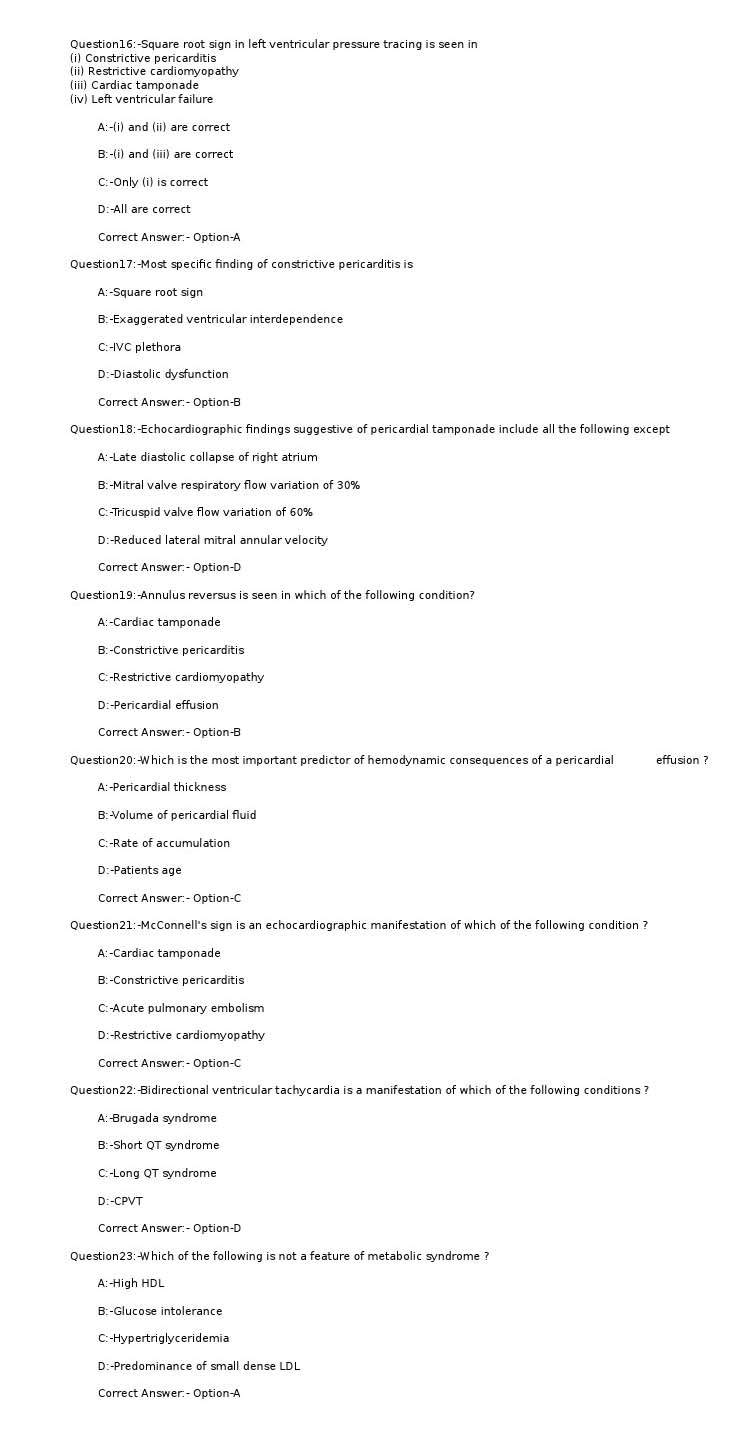 KPSC Assistant Professor in Cardiology Exam 2021 Code 22021OL 3