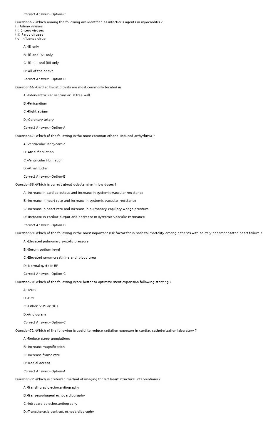 KPSC Assistant Professor in Cardiology Exam 2021 Code 22021OL 9