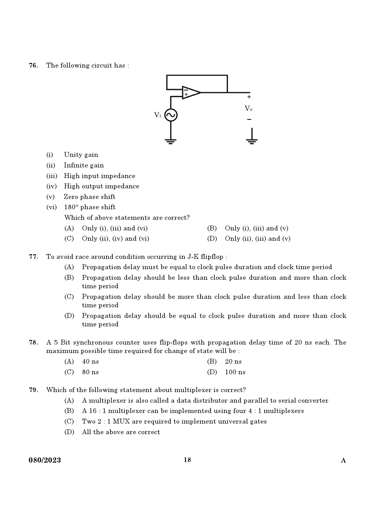 KPSC Assistant Professor Electrical and Electronics Engineering Exam 2023 Code 0802023 16