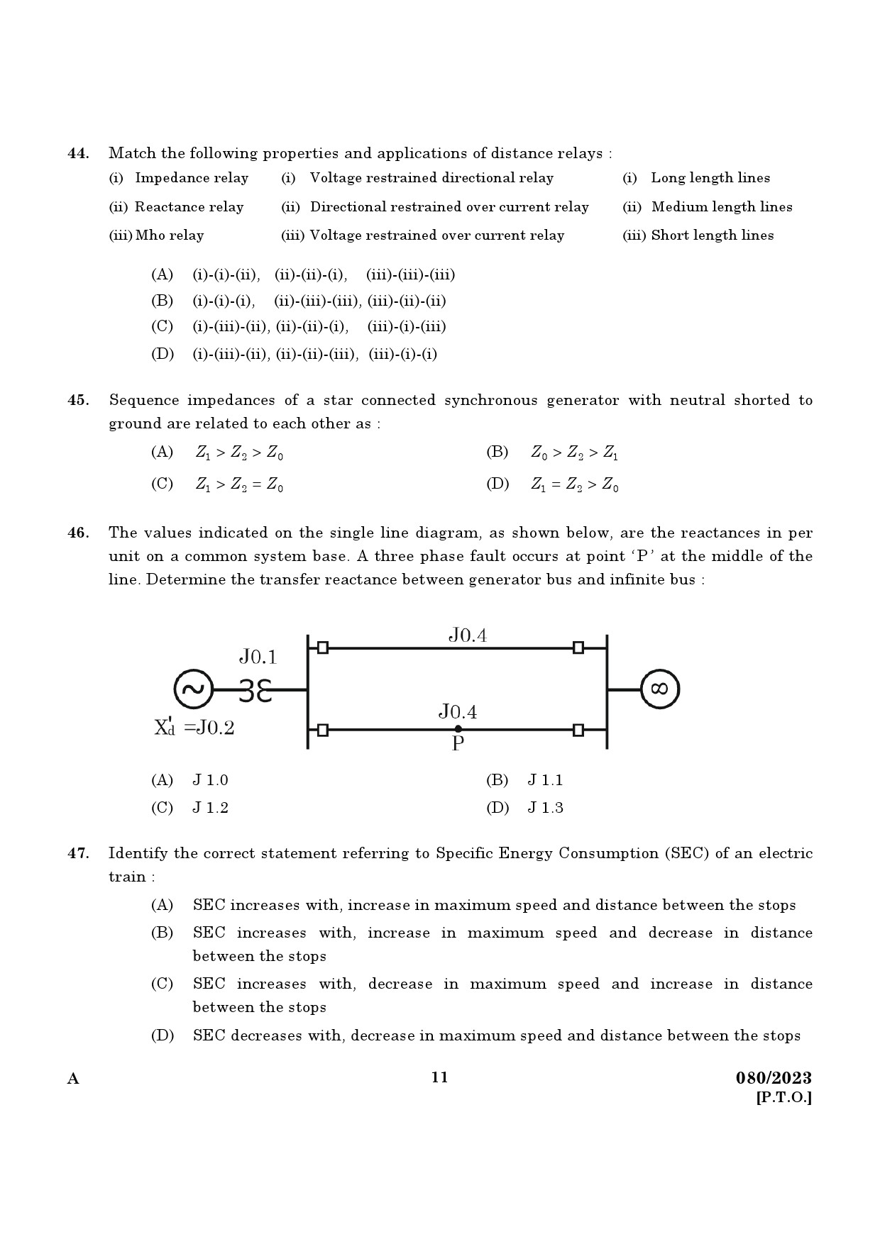 KPSC Assistant Professor Electrical and Electronics Engineering Exam 2023 Code 0802023 9