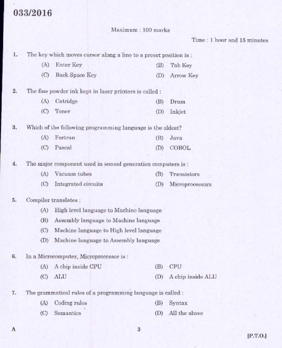 PC-BA-FBA Practice Tests